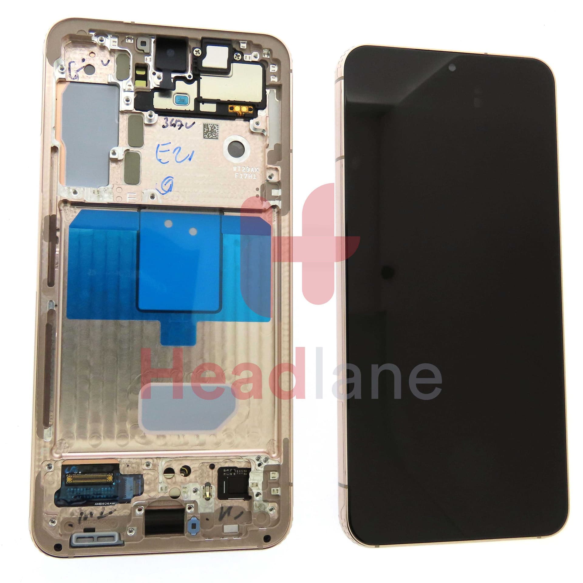 Samsung SM-S901 Galaxy S22 LCD Display / Screen + Touch - Pink Gold - GH82-27521D - Samsung Replacement Part