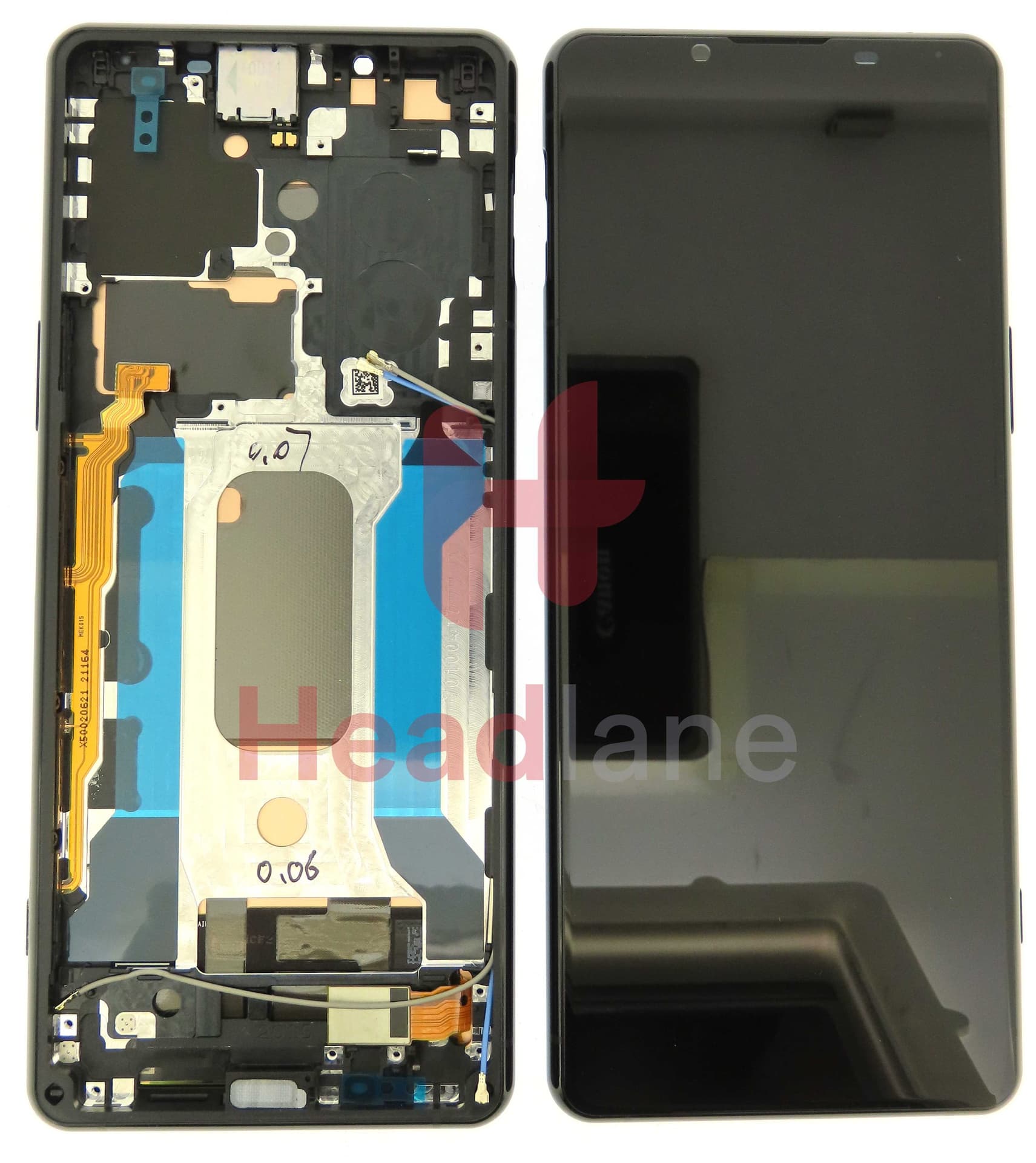 Sony XQ-BQ52 Xperia 5 III LCD Display / Screen + Touch - Black - A5033714A - Sony Replacement Part