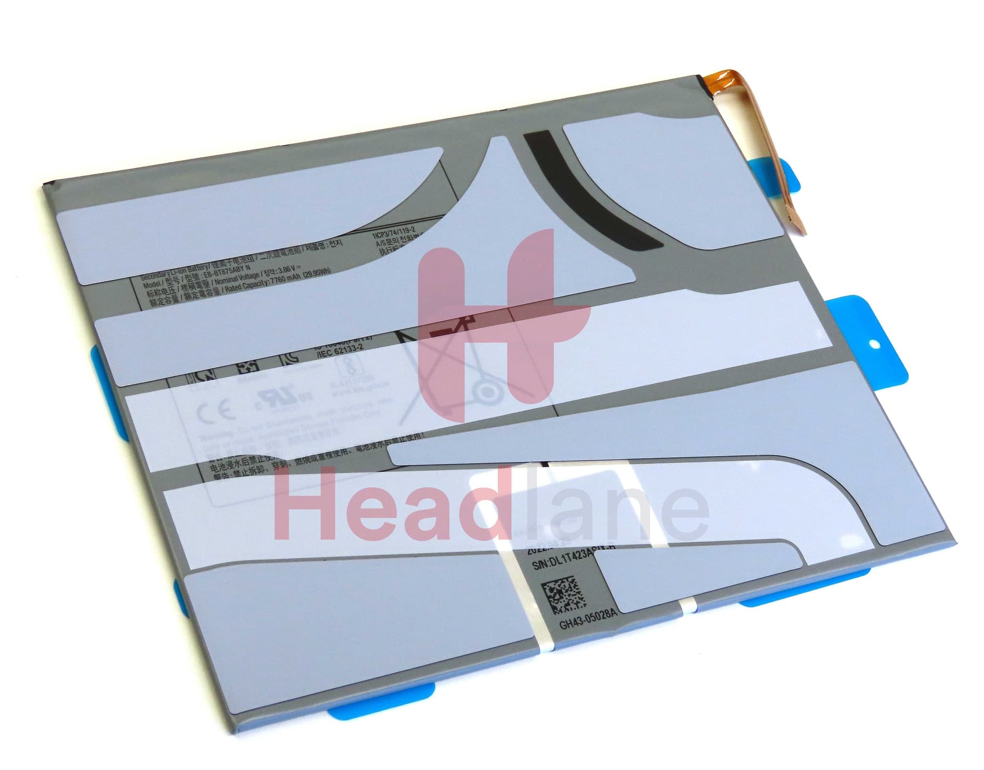 Samsung SM-X700 X706 Galaxy Tab S8 11" EB-BT875ABY Internal Battery - GH82-27902A - Samsung Replacement Part