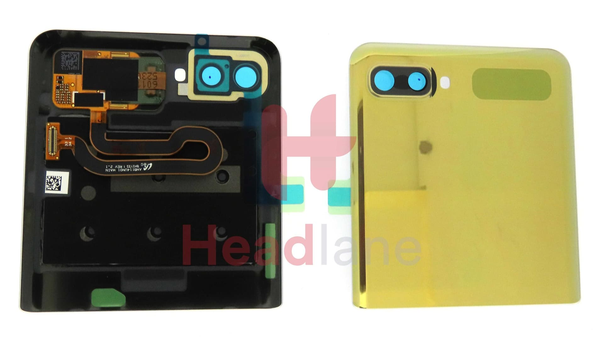 Samsung SM-F700 Galaxy Z Flip Outer LCD Display / Screen - Gold - GH96-13380D - Samsung Replacement Part