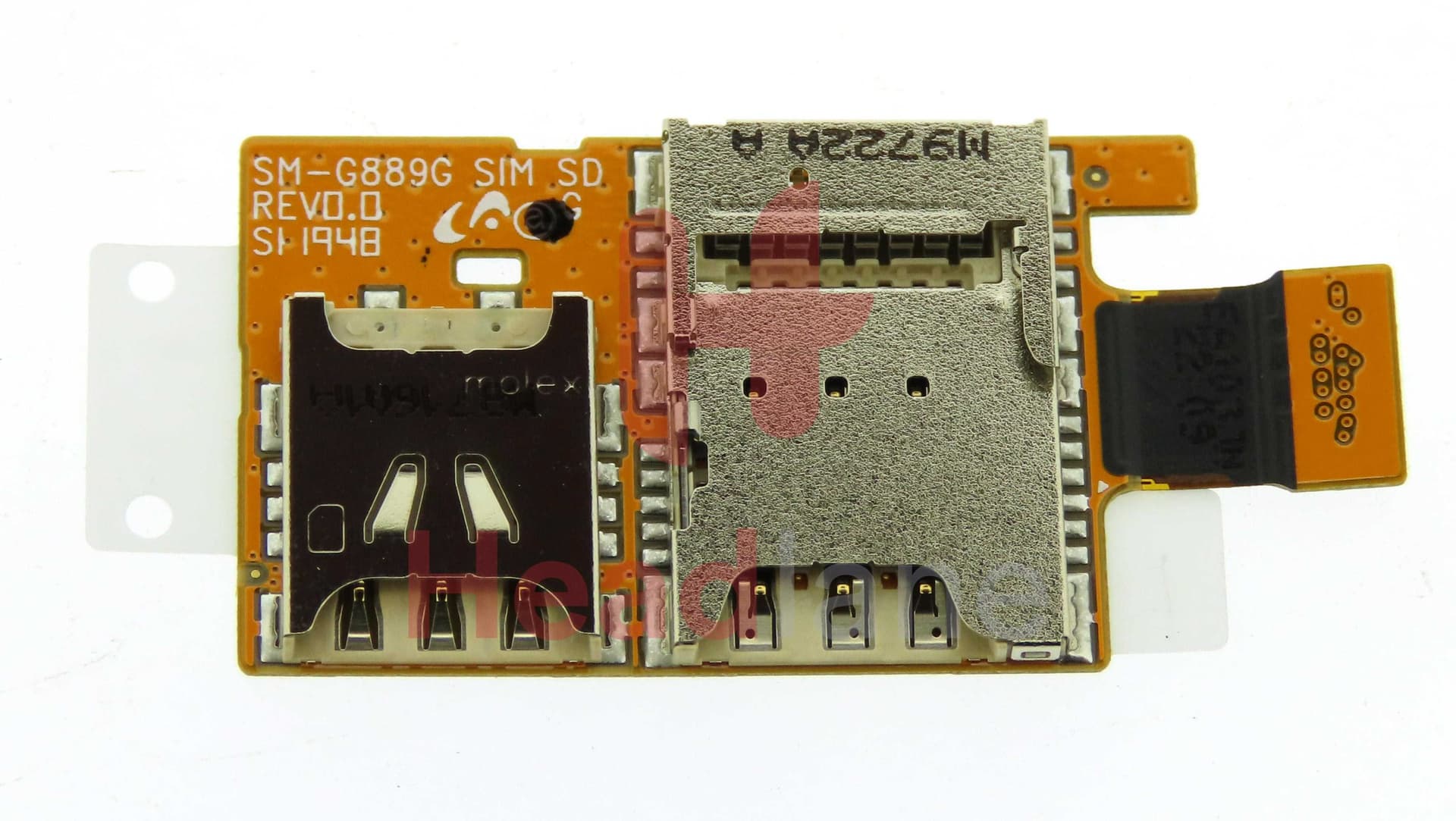 Samsung SM-G889 Galaxy Xcover FieldPro Micro SD / SIM Card Reader - GH96-12920A - Samsung Replacement Part