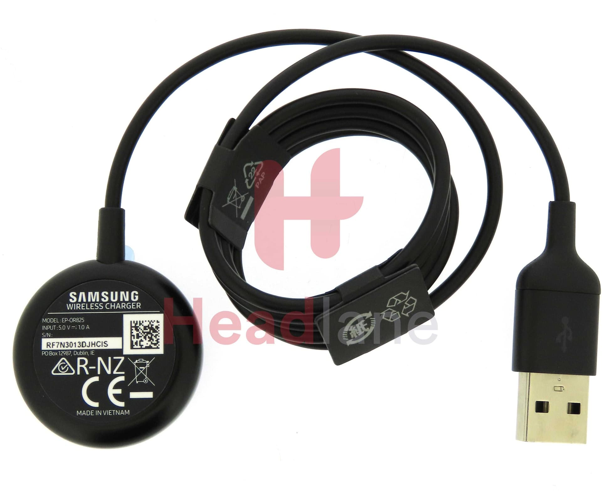 Samsung SM-R825 Galaxy Watch Active2 Wireless Charger EP-OR825 - Black - GH96-12894A