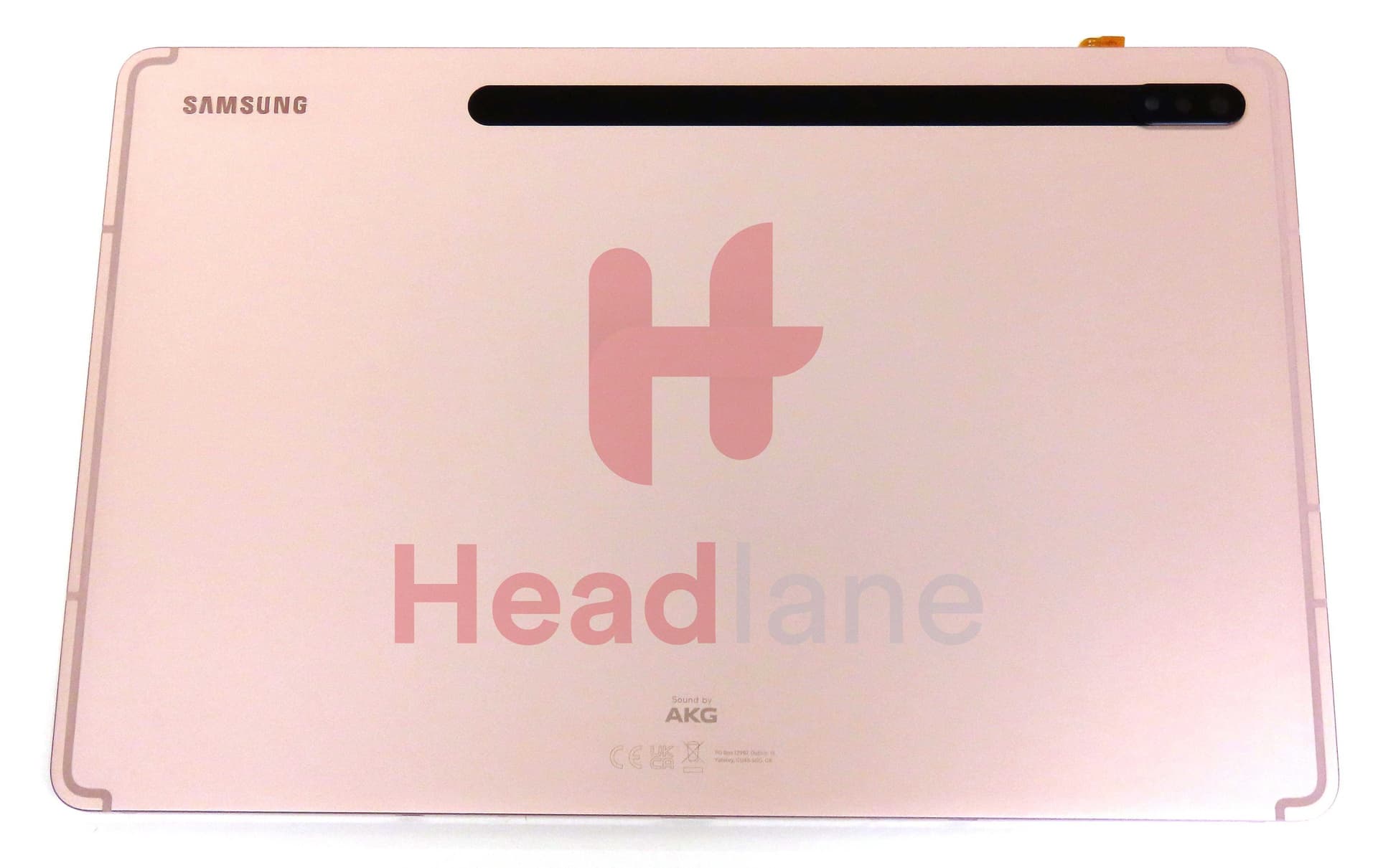 Samsung SM-X800 X806 Galaxy Tab S8+ / 5G Back / Battery Cover - Pink Gold - GH82-27815B - Samsung Replacement Part