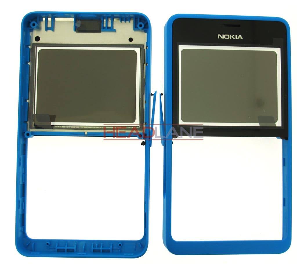 Nokia Asha 210 Front Cover (Dual SIM) - Cyan - 02503B3 - Nokia Replacement Part