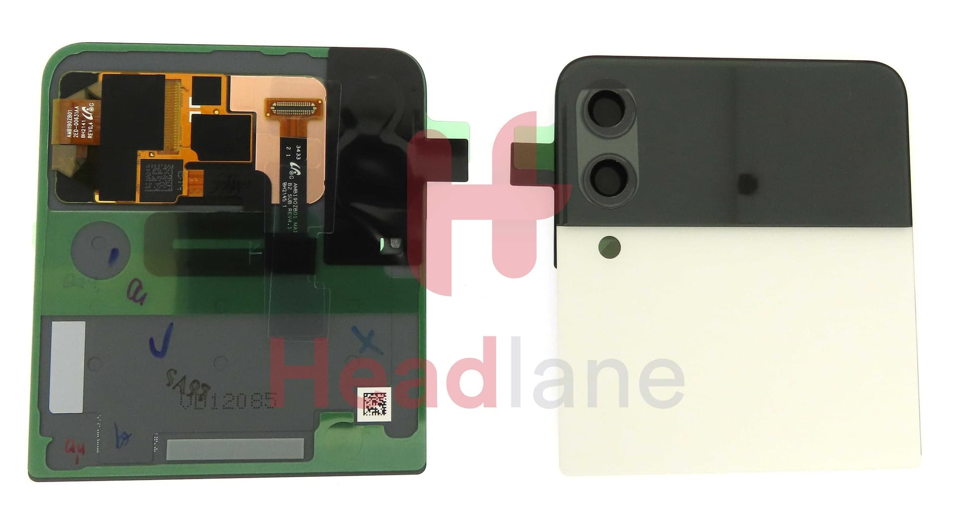 Samsung SM-F711 Galaxy Z Flip3 5G Outer LCD Display / Screen - Bespoke White - GH97-27031D - Samsung Replacement Part