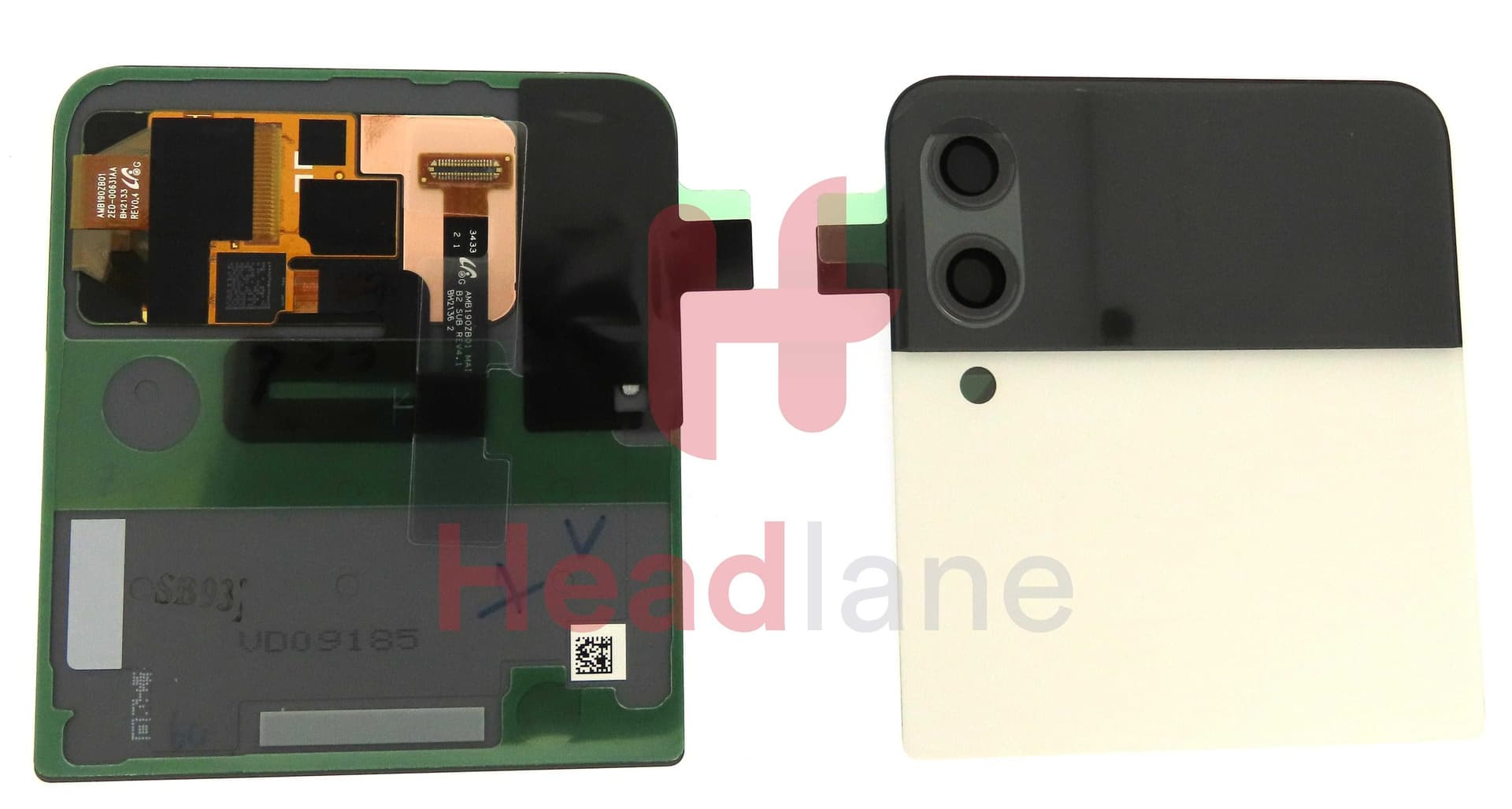 Samsung SM-F711 Galaxy Z Flip3 5G Outer LCD Display / Screen - White - GH97-26773F - Samsung Replacement Part