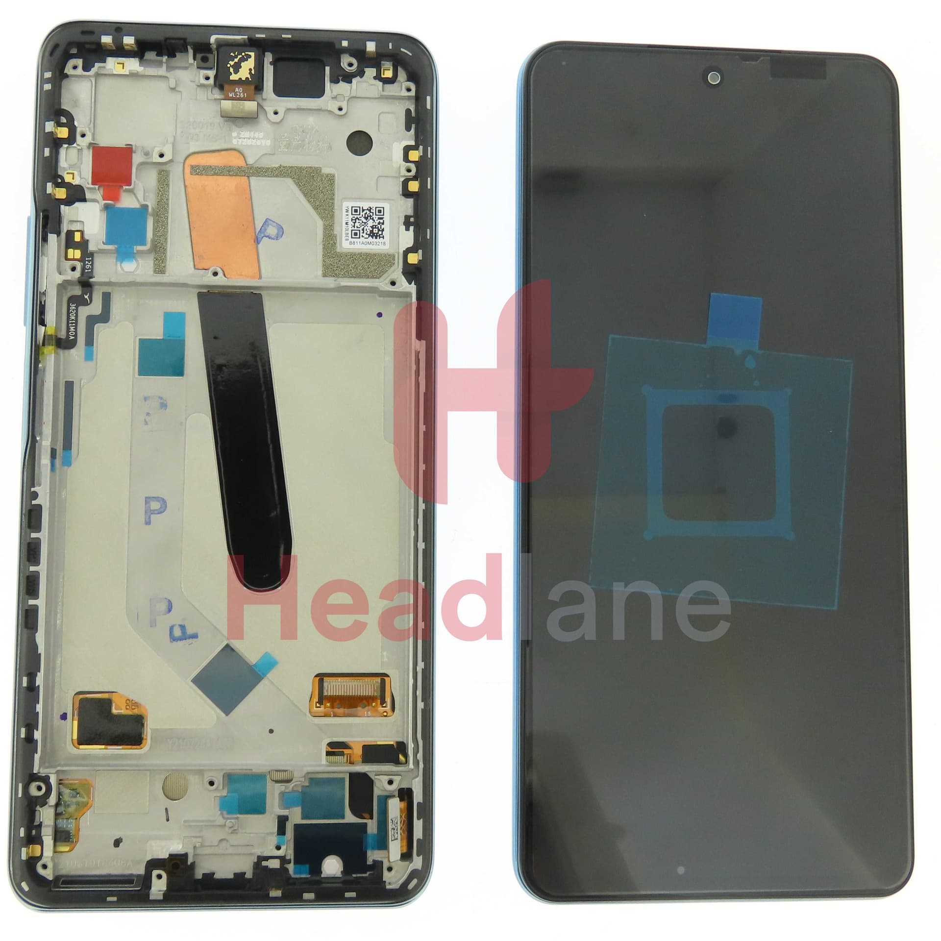 Xiaomi Mi 11i / Mi 11X / Mi 11X Pro/ Mi 11 Pro LCD Display / Screen + Touch - Blue - 5600040K1100 - Xiaomi Replacement Part