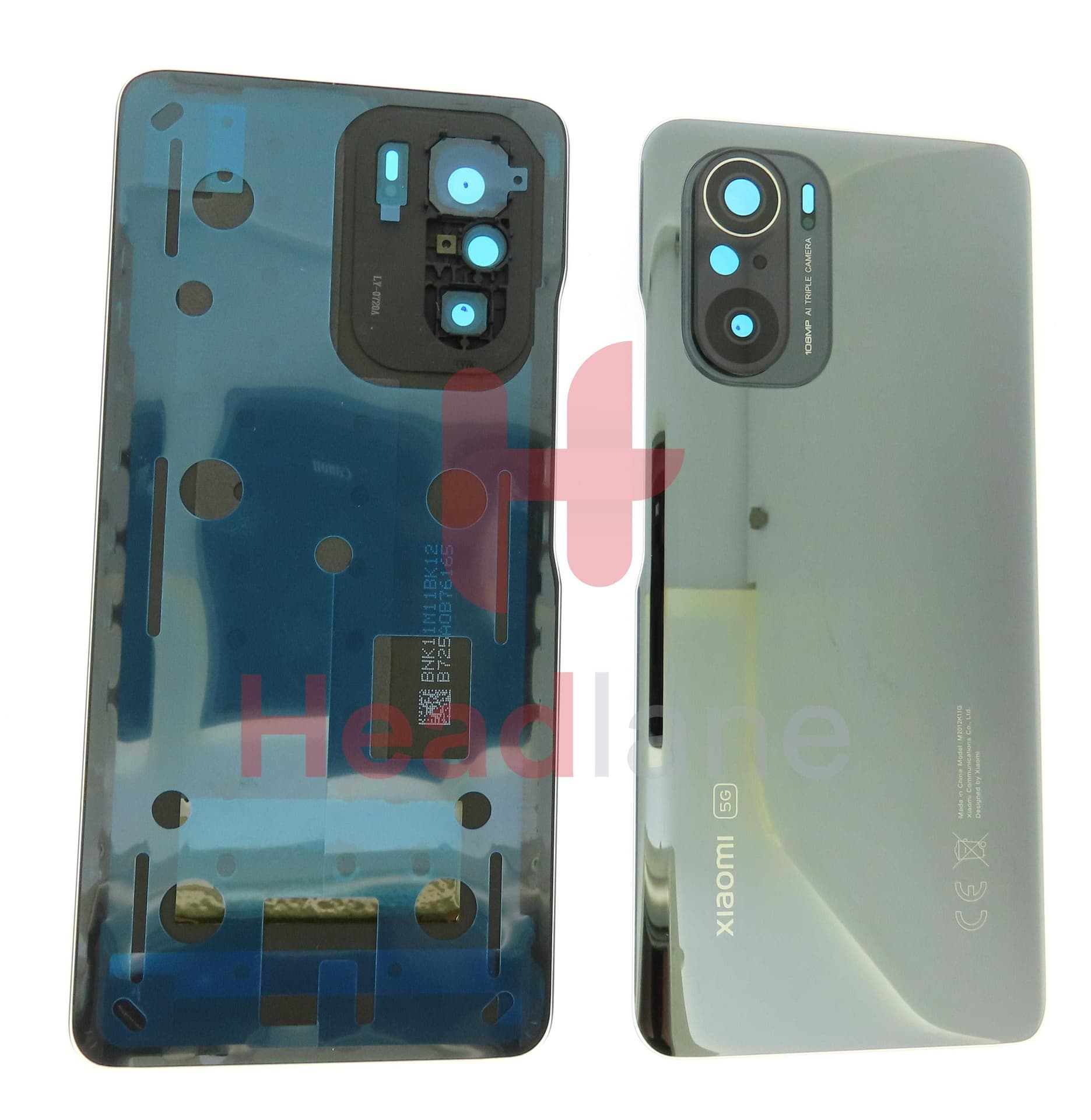 Xiaomi Mi 11i Back / Battery Cover - Black - 56000L0K1100 - Xiaomi Replacement Part