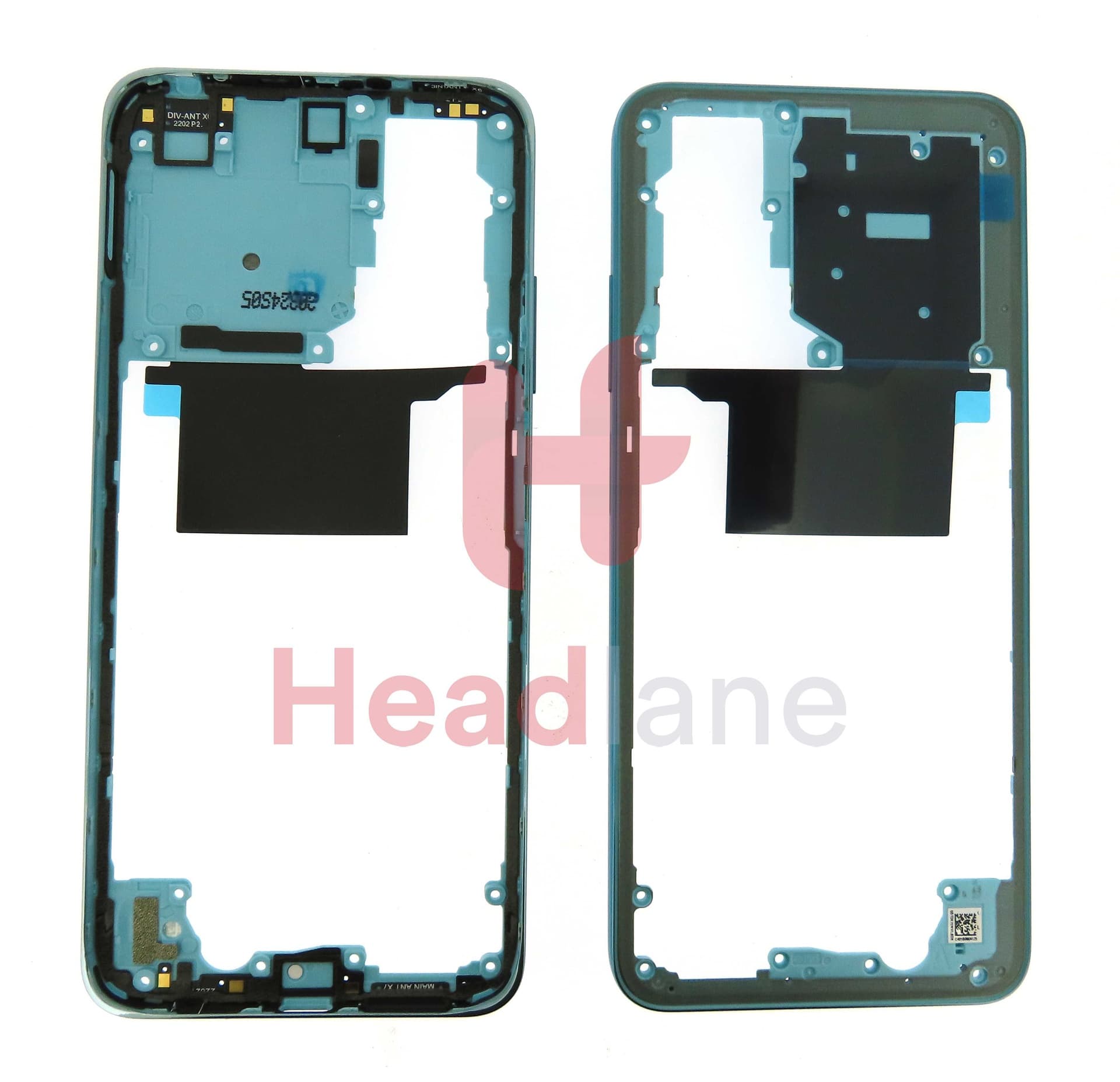 Xiaomi Redmi Note 11 Middle Cover / Chassis - Light Blue - 55020000Q69T - Xiaomi Replacement Part
