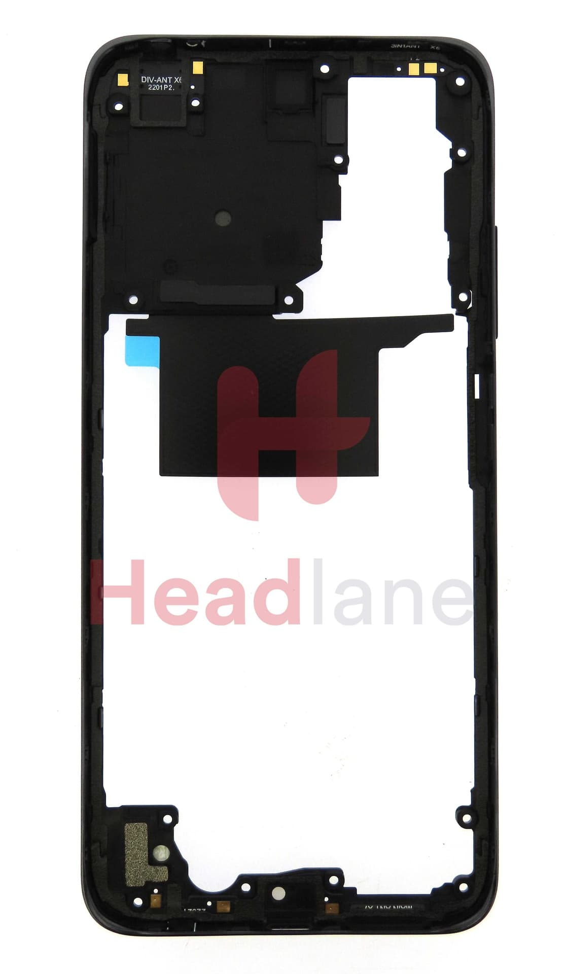 Xiaomi Redmi Note 11 / 11S Middle Cover / Chassis - Black - 55020000J29T - Xiaomi Replacement Part