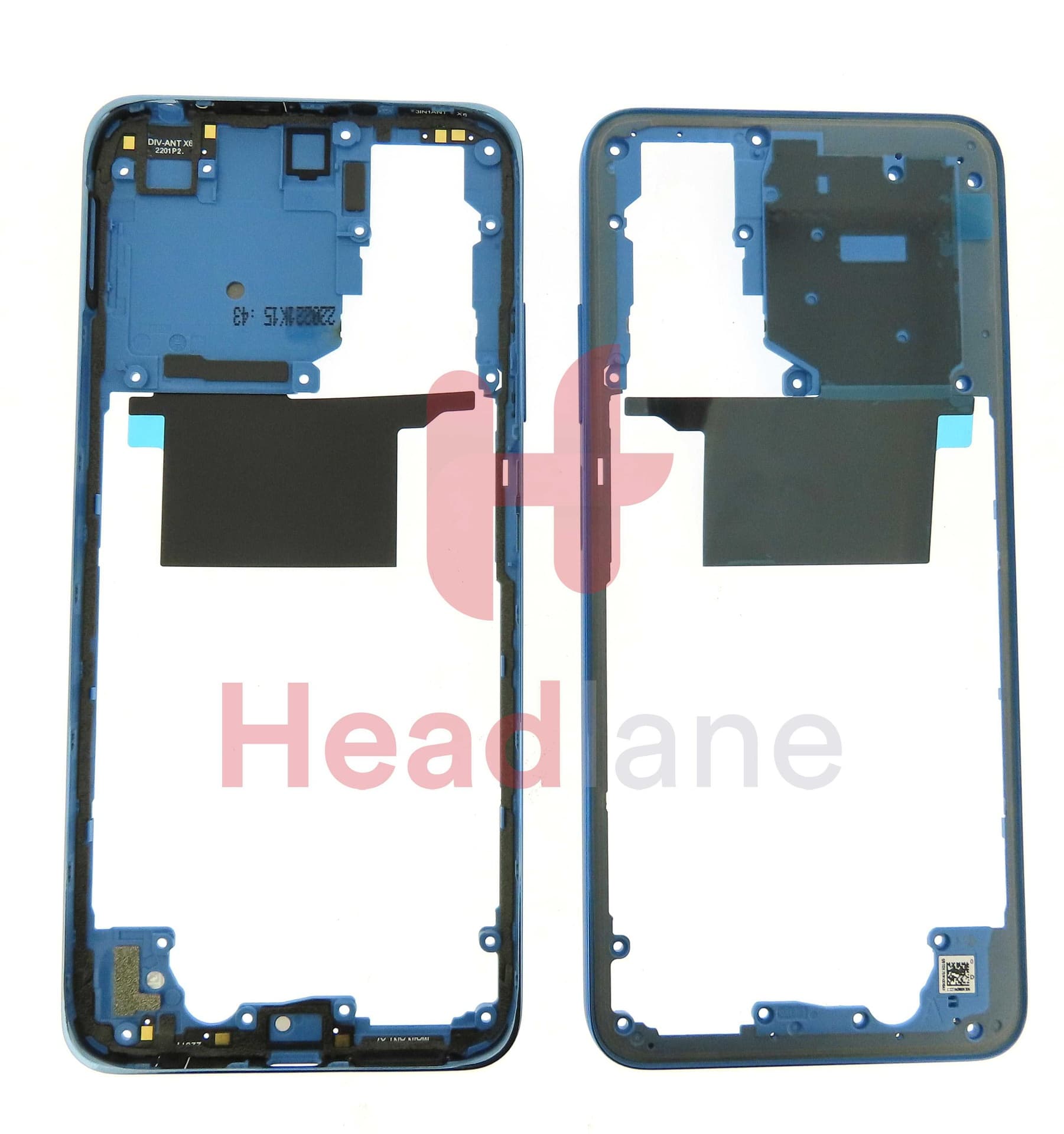 Xiaomi Redmi Note 11 / 11S Middle Cover / Chassis - Blue - 55020000NZ9T - Xiaomi Replacement Part