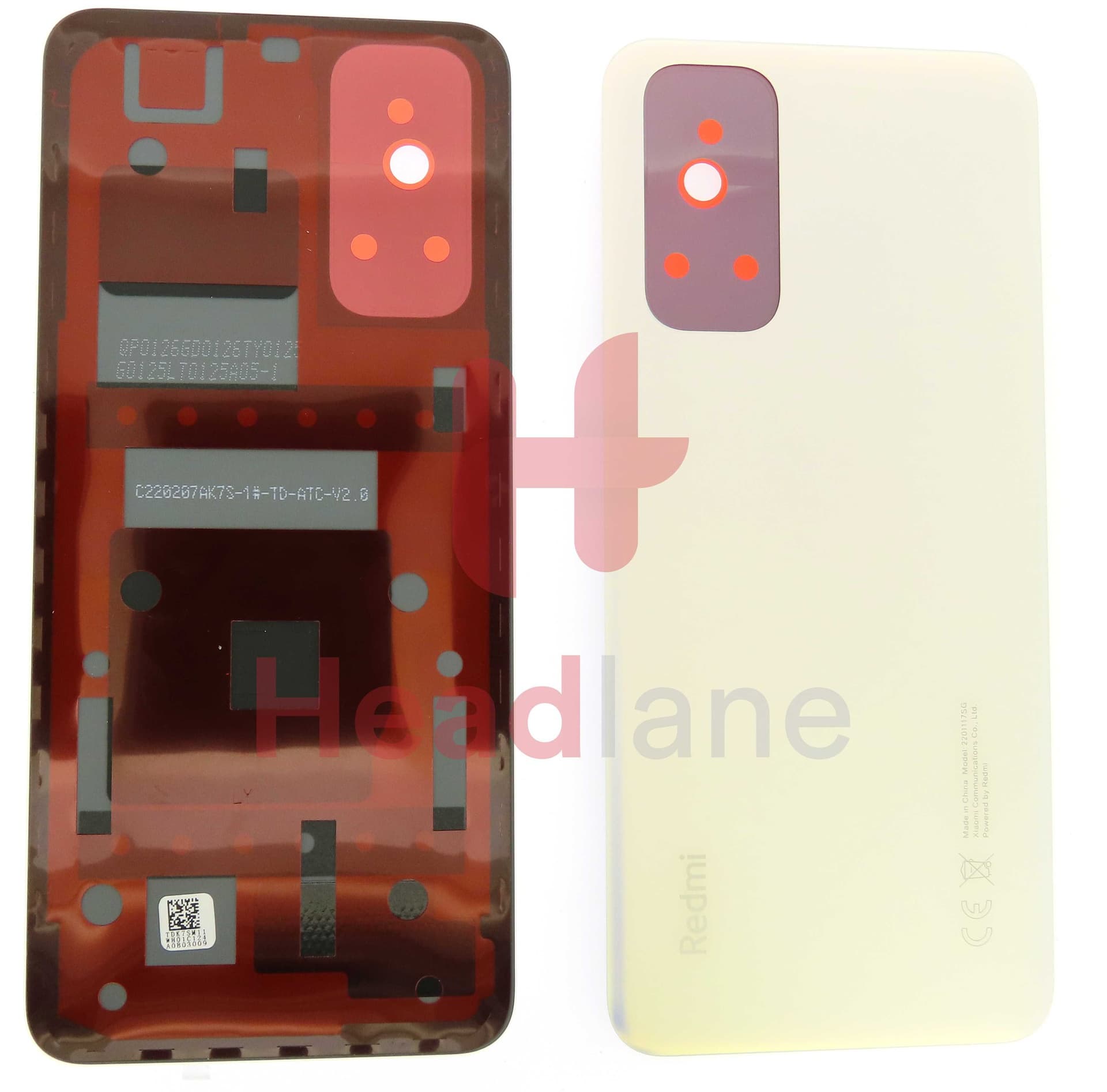 Xiaomi Redmi Note 11S Back / Battery Cover - White - 55050001U09T - Xiaomi Replacement Part