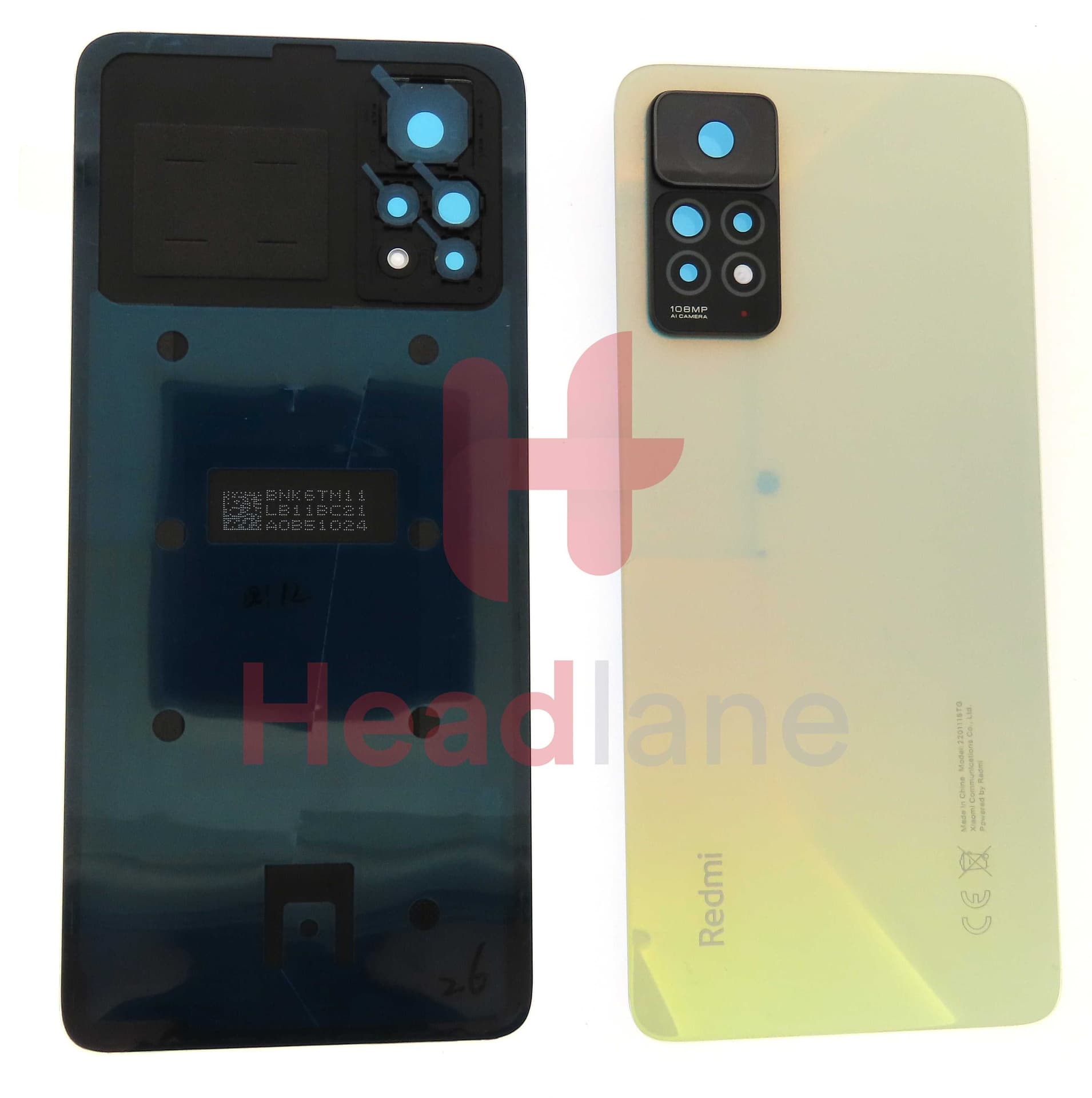 Xiaomi Redmi Note 11 Pro Back / Battery Cover - Blue - 5600050K6T00 - Xiaomi Replacement Part