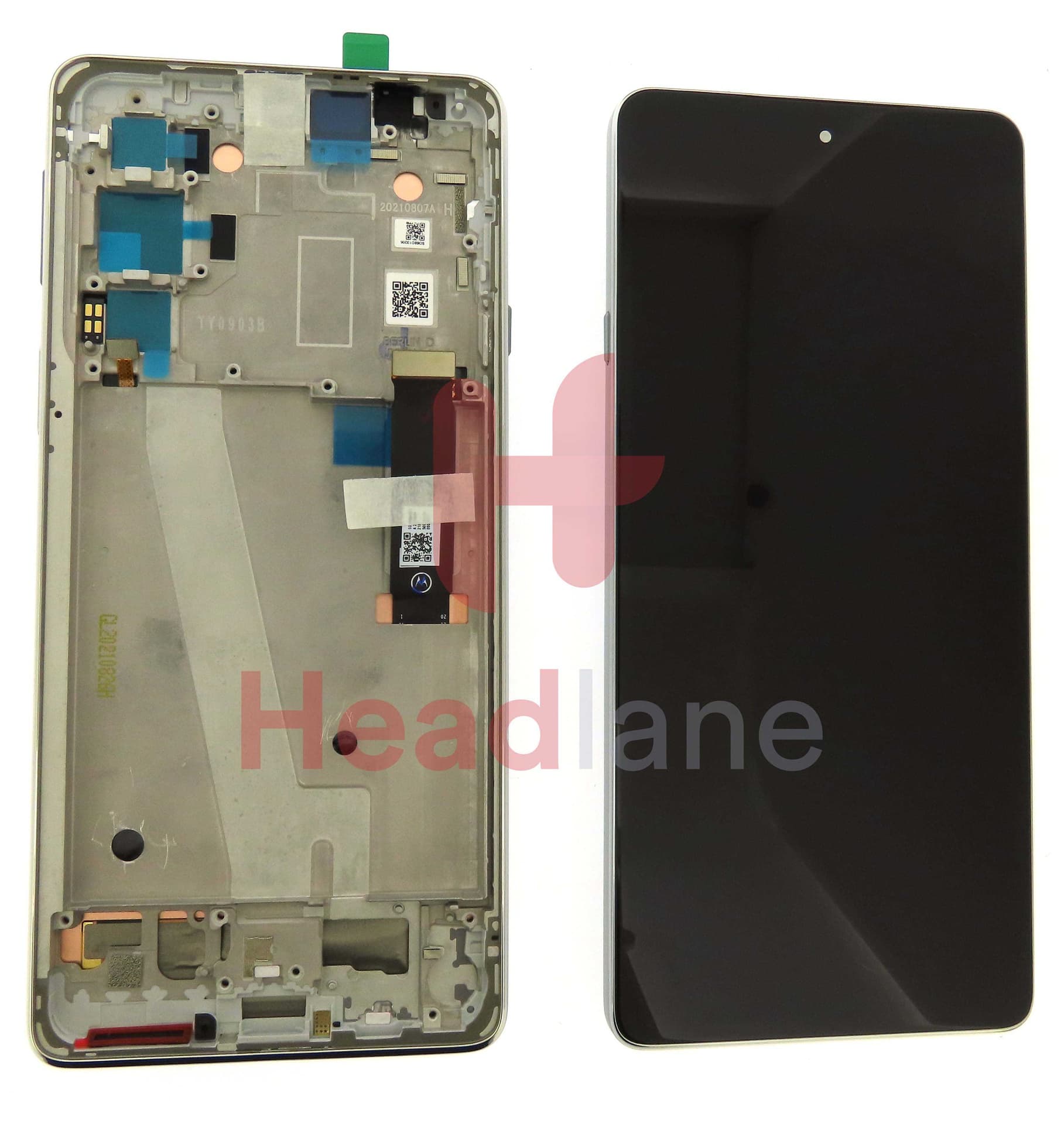 Motorola XT2143 Edge 20 LCD Display / Screen + Touch - White - 5D68C19194 - Lenovo / Motorola Replacement Part