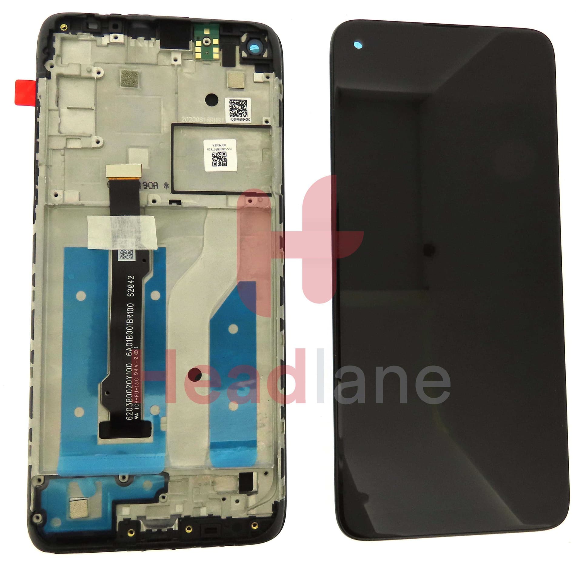 Motorola XT2045 Moto G8 LCD Display / Screen + Touch - Black - 5D68C16383 - Lenovo / Motorola Replacement Part