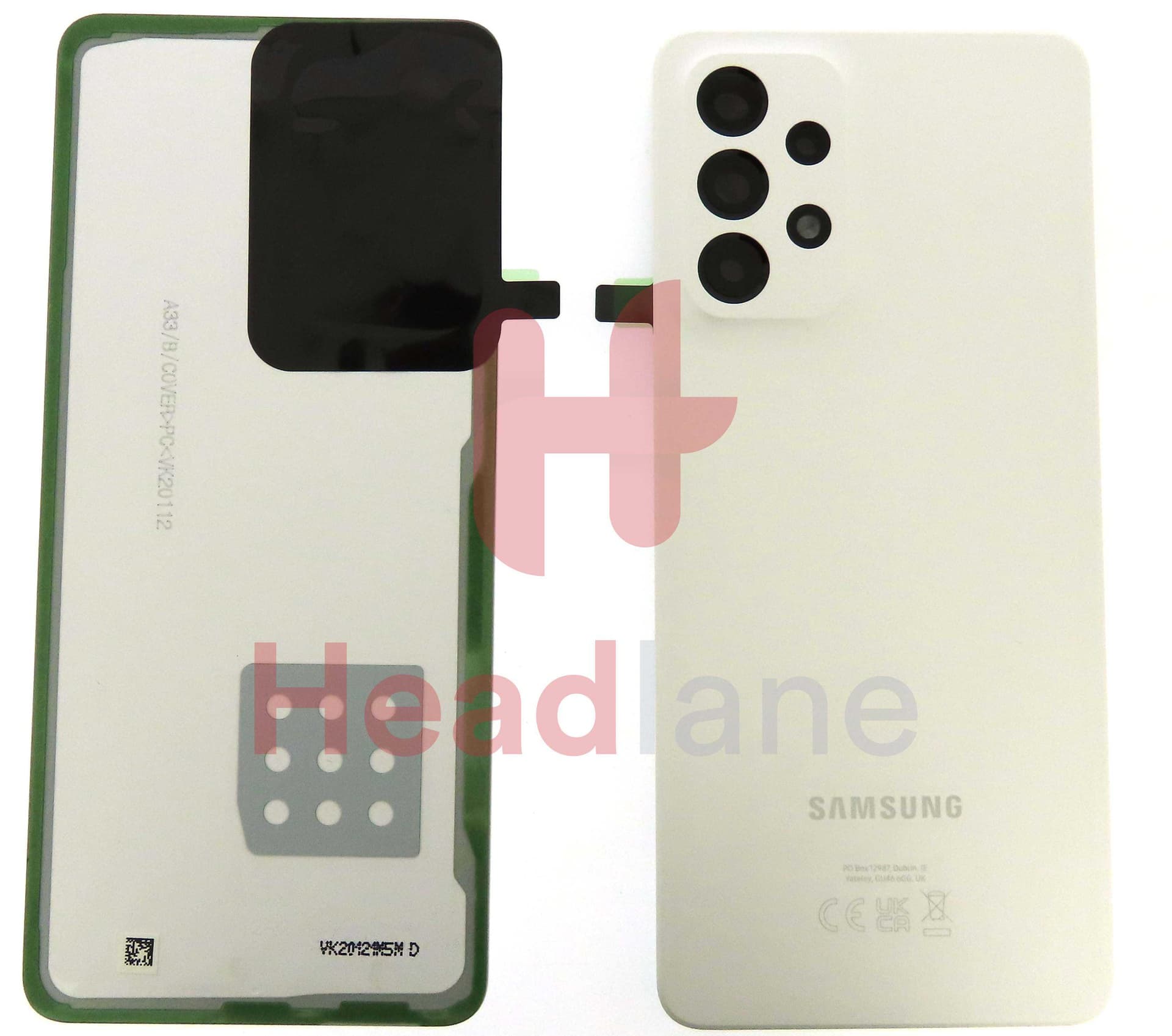 Samsung SM-A336 Galaxy A33 5G Back / Battery Cover - White - GH98-47326B - Samsung Replacement Part