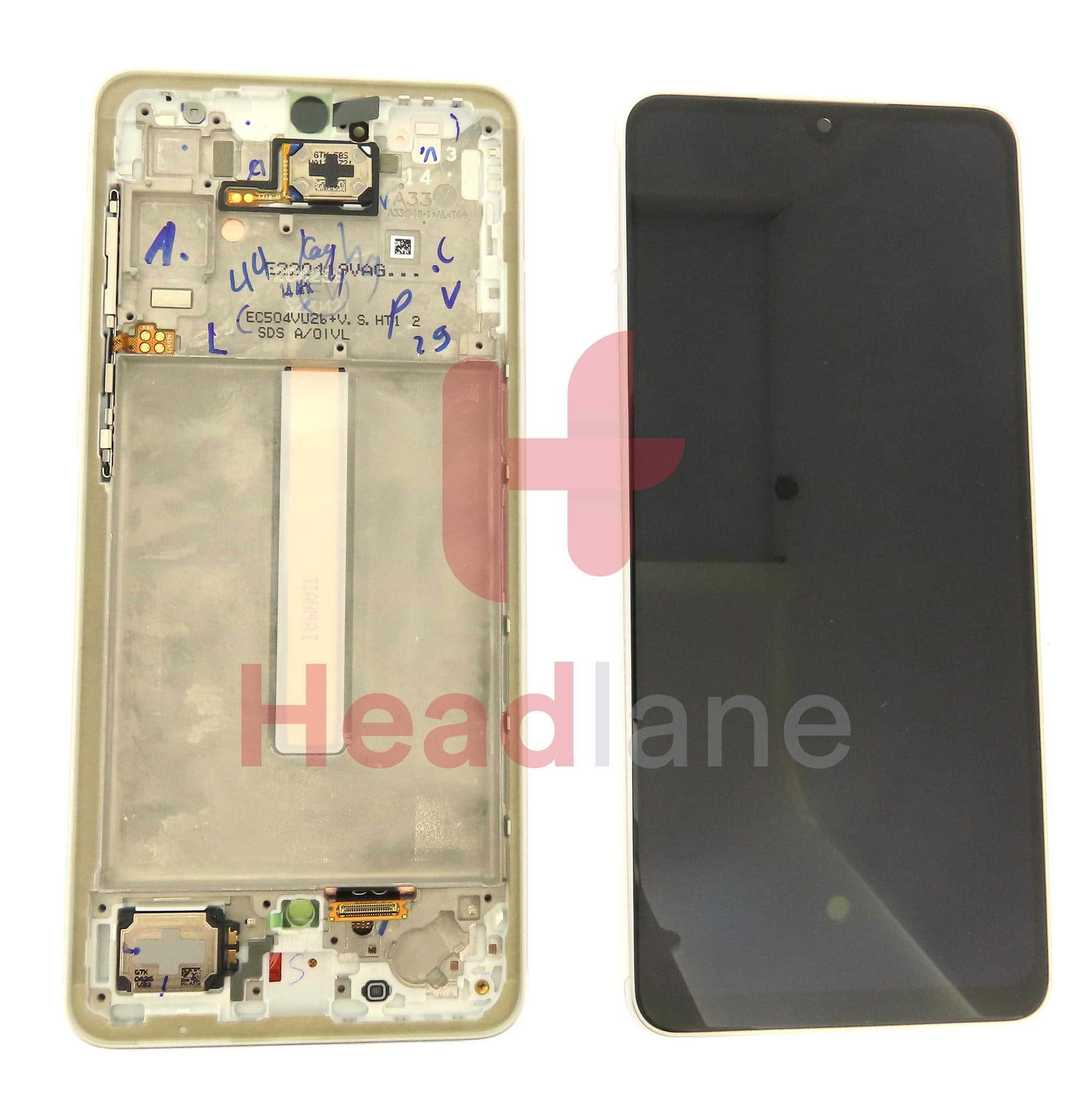 Samsung SM-A336 Galaxy A33 5G LCD Display / Screen + Touch - White - GH82-28143B - Samsung Replacement Part