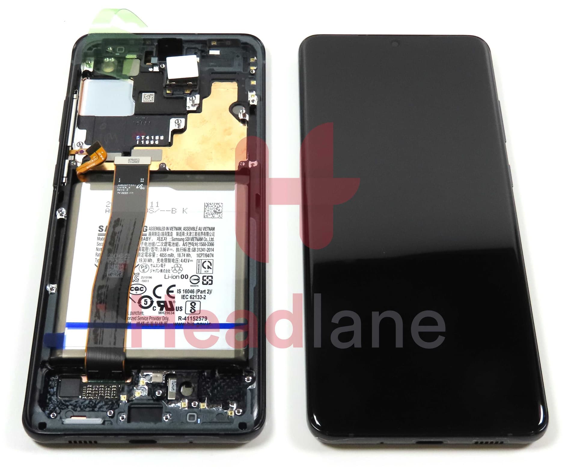 Samsung SM-G988 Galaxy S20 Ultra LCD Display / Screen + Touch + Battery - Black (No Camera) - GH82-26018A