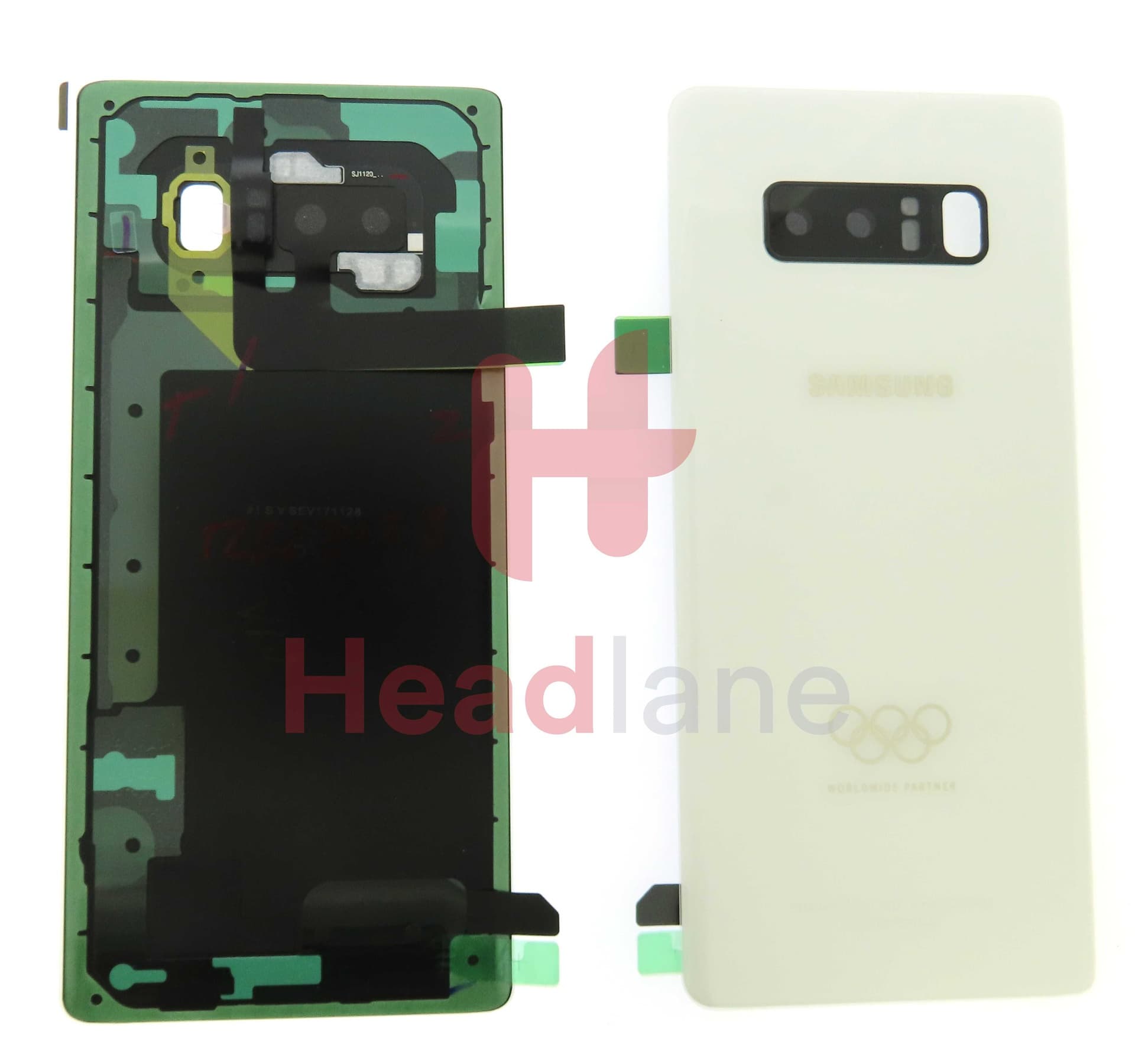 Samsung SM-N950 Galaxy Note 8 Battery Cover - White (Olympic Edition) - GH82-15648A - Samsung Replacement Part