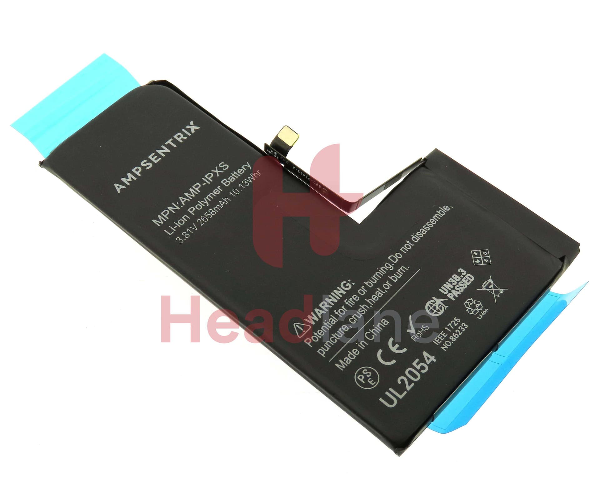 Apple iPhone XS Compatible Replacement Battery (AmpSentrix) - MS-013 - Ampsentrix Replacement Part