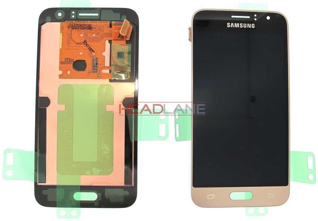 Samsung SM-J120 Galaxy J1 (2016) LCD Display / Screen + Touch - Gold - GH97-19005B - Samsung Replacement Part