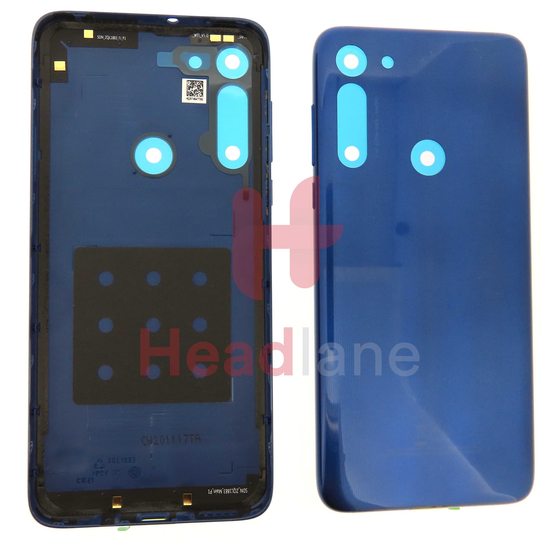 Motorola XT2045 Moto G8 Back / Battery Cover - Blue - 5S58C16317 - Lenovo / Motorola Replacement Part