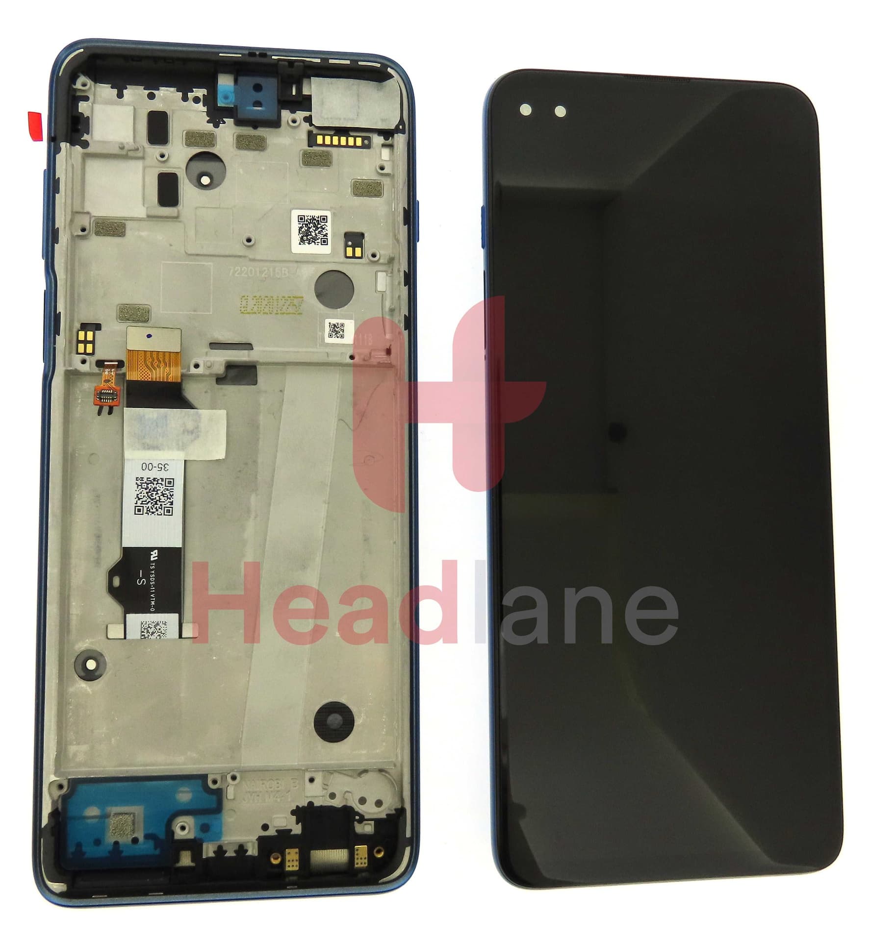 Motorola XT2075 Moto G 5G Plus LCD Display / Screen + Touch - Blue - 5D68C16996 - Lenovo / Motorola Replacement Part