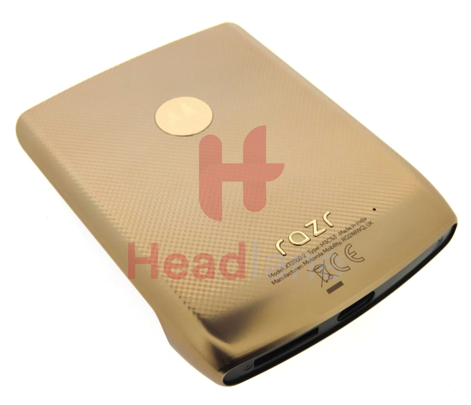 Motorola XT2000 razr Back / Battery Cover - Gold - 5S58C16234 - Lenovo / Motorola Replacement Part
