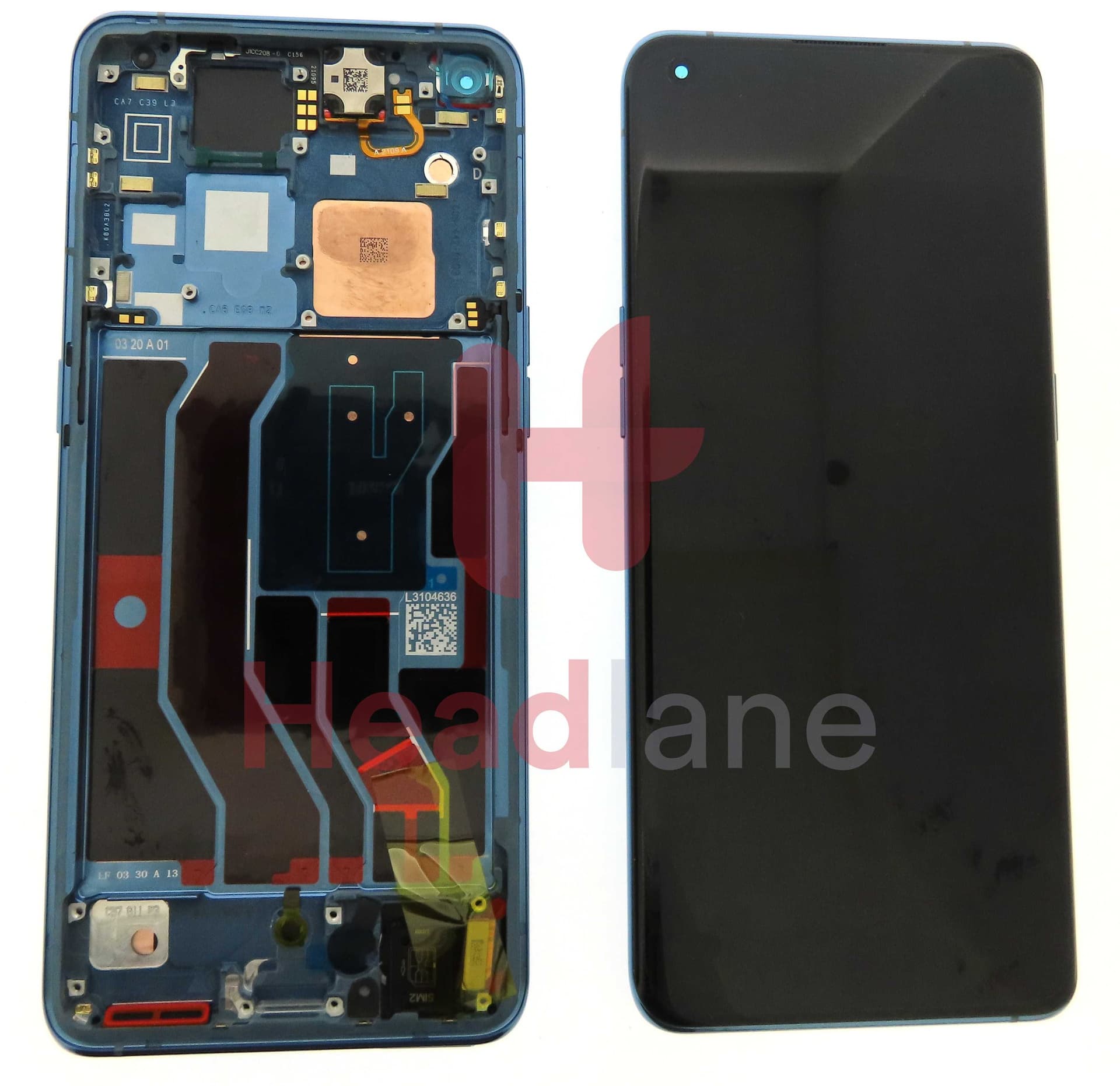 Oppo CPH2173 Find X3 Pro LCD Display / Screen + Touch - Blue - 4906613 - Oppo Replacement Part