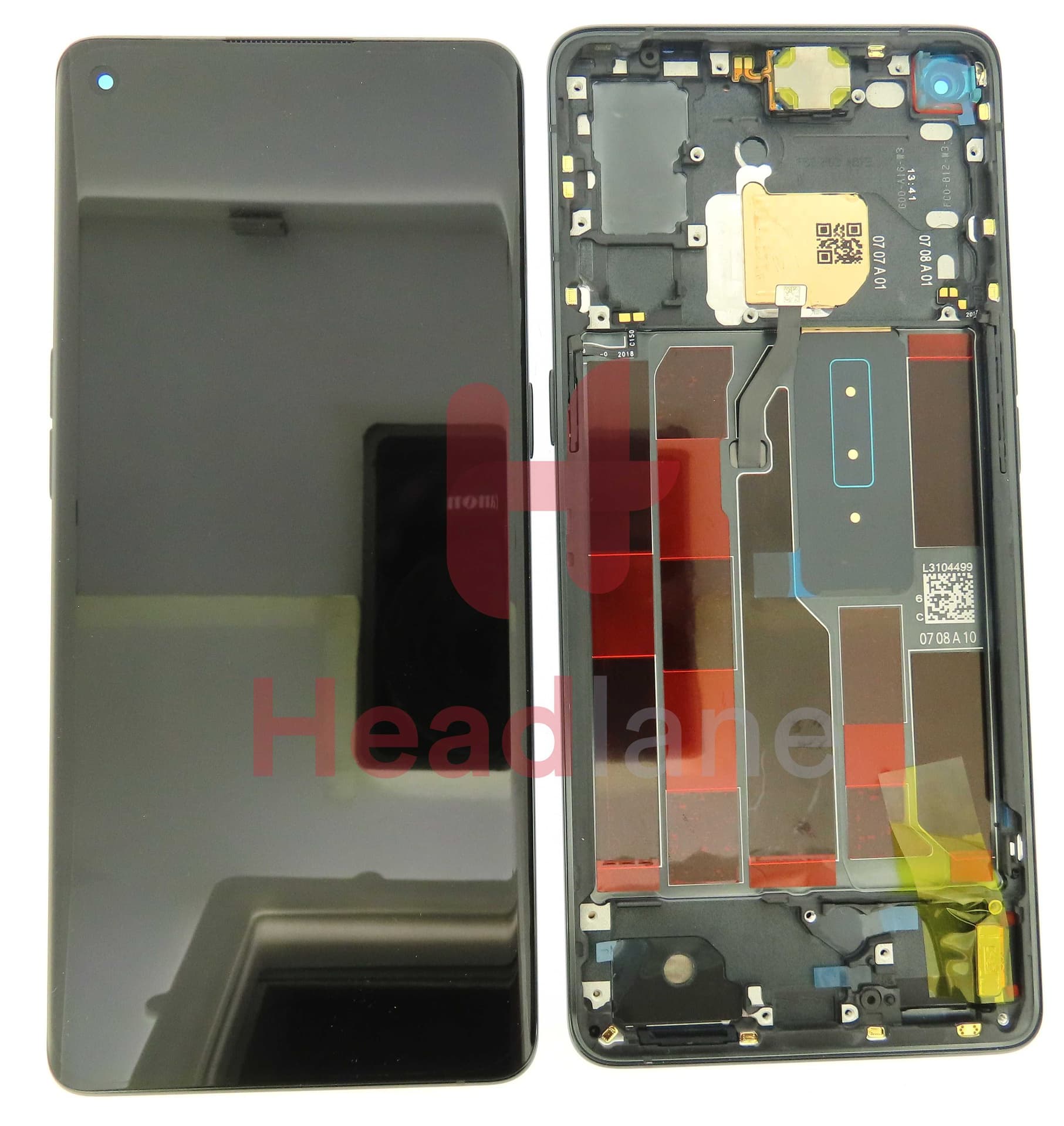 Oppo CPH2089 Reno4 Pro 5G LCD Display / Screen + Touch - Black - 4904736 - Oppo Replacement Part