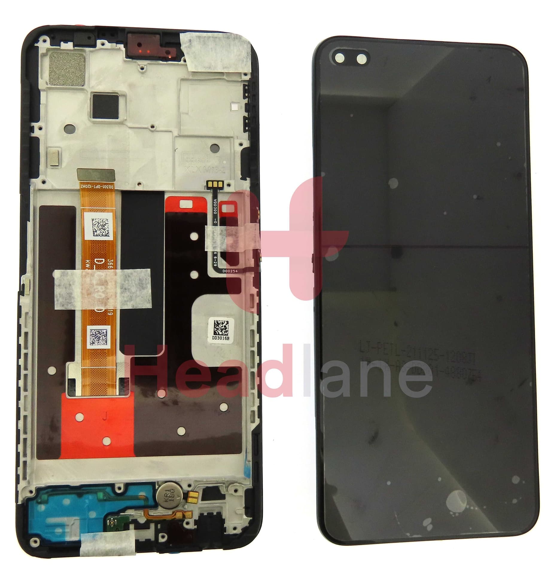 Oppo CPH2065 Reno4 Z 5G LCD Display / Screen + Touch - Black - 4904261 - Oppo Replacement Part
