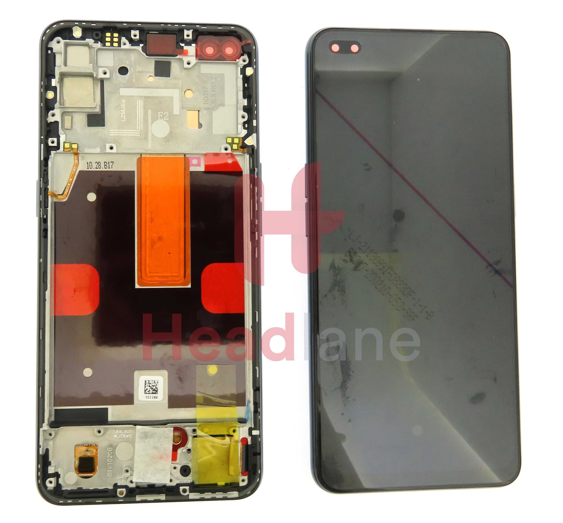 Oppo CPH2091 Reno4 5G LCD Display / Screen + Touch - Black - 4904705 - Oppo Replacement Part