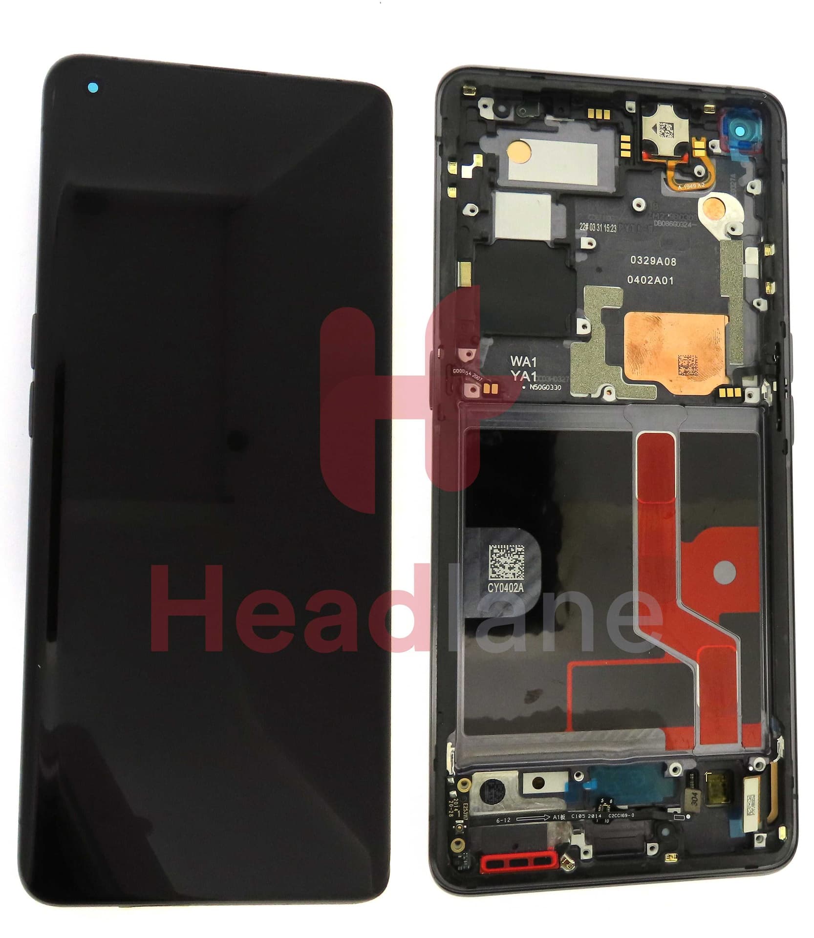 Oppo CPH2025 Find X2 Pro LCD Display / Screen + Touch - Lamborghini Edition - 4903836 - Oppo Replacement Part