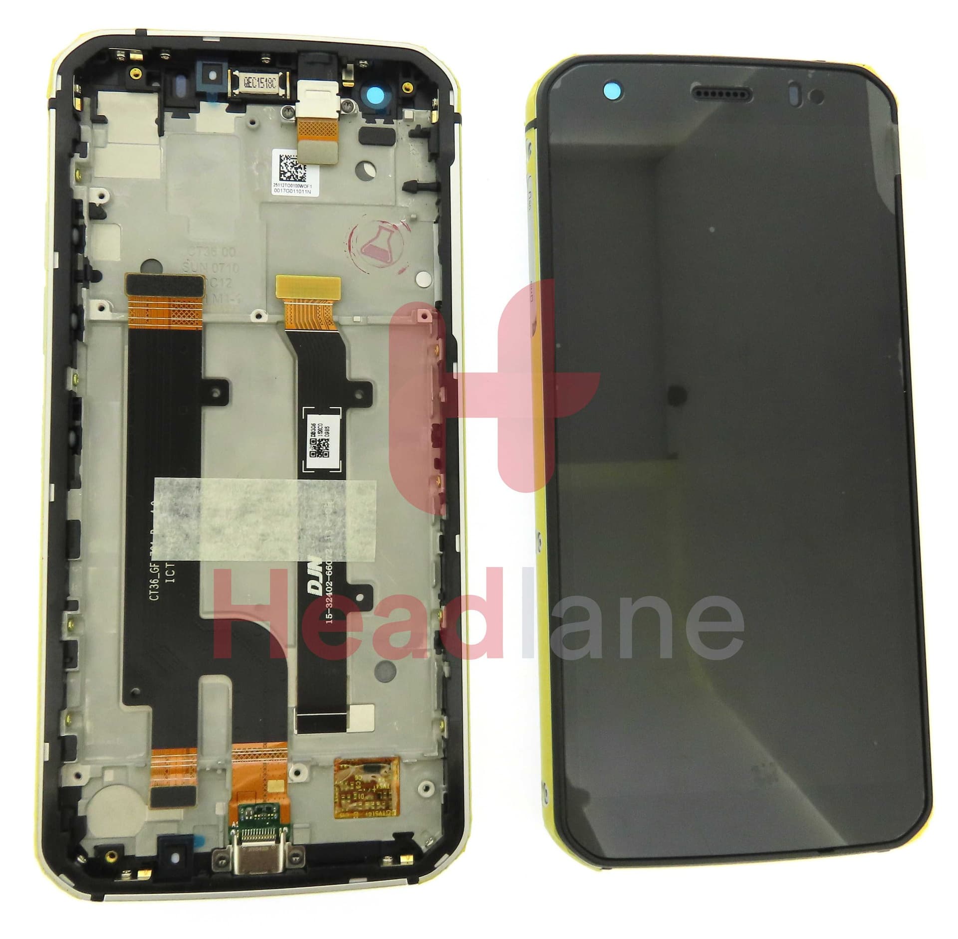 Caterpillar CAT S52 LCD Display / Screen + Touch + Frame - LCD-CAT-S52 - Caterpillar / CAT Replacement Part