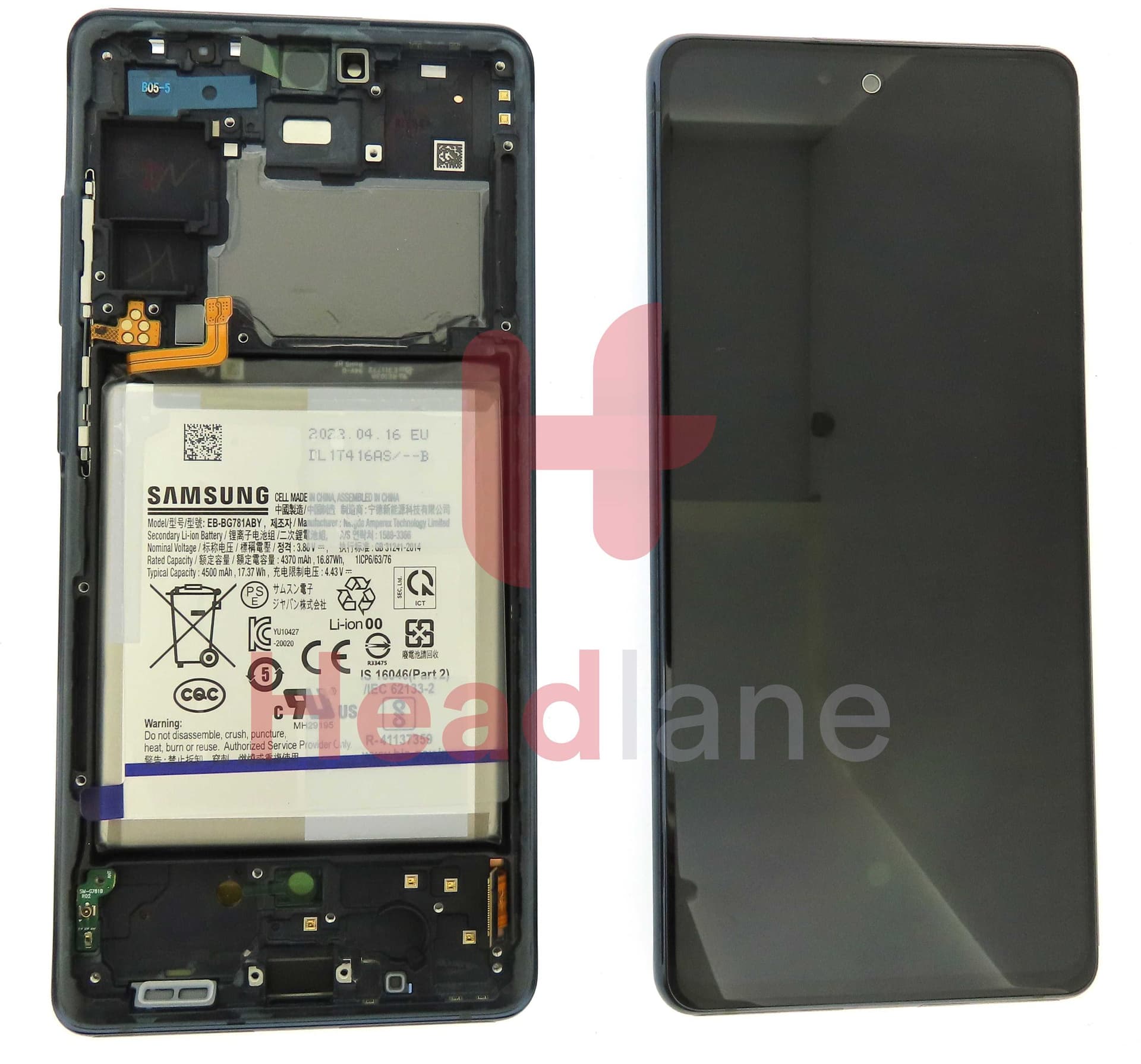 Samsung SM-G781 Galaxy S20 FE 5G LCD Display / Screen + Touch + Battery - Cloud Navy - GH82-29060A