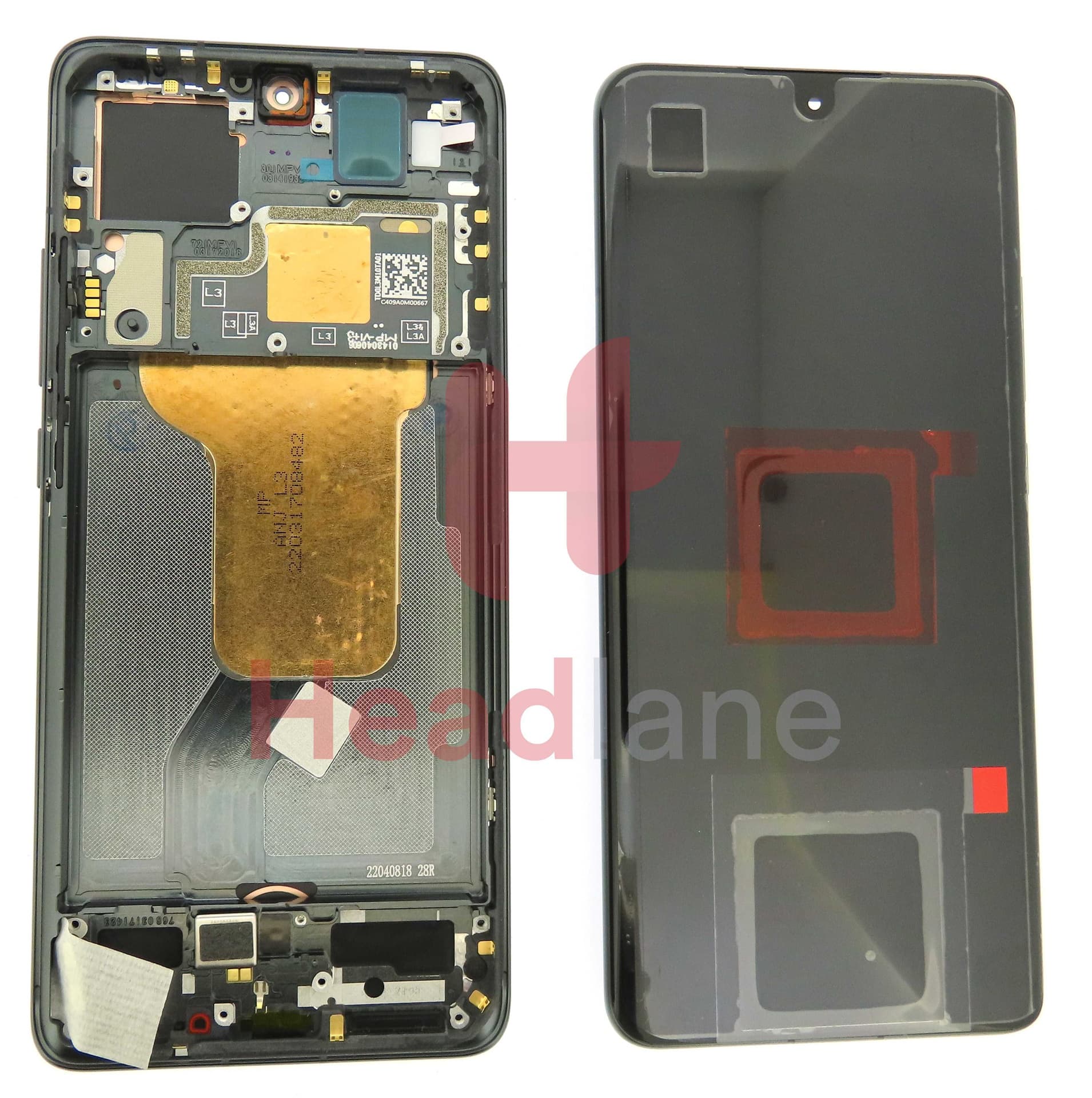 Xiaomi 12 LCD Display / Screen + Touch - Black - 56000300L300 - Xiaomi Replacement Part