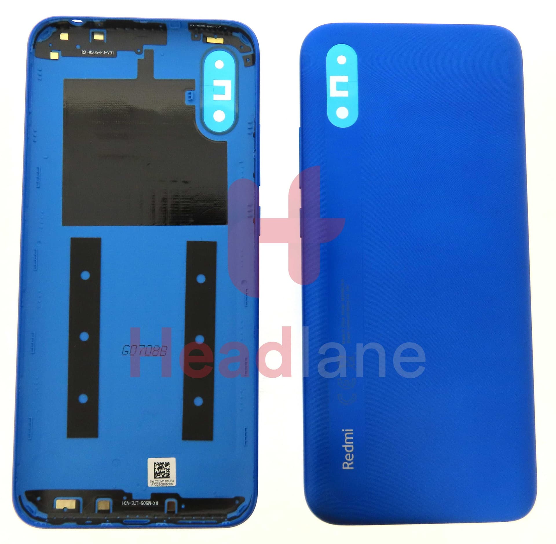 Xiaomi Redmi 9A Back / Battery Cover - Blue - 55050000L5K1 - Xiaomi Replacement Part