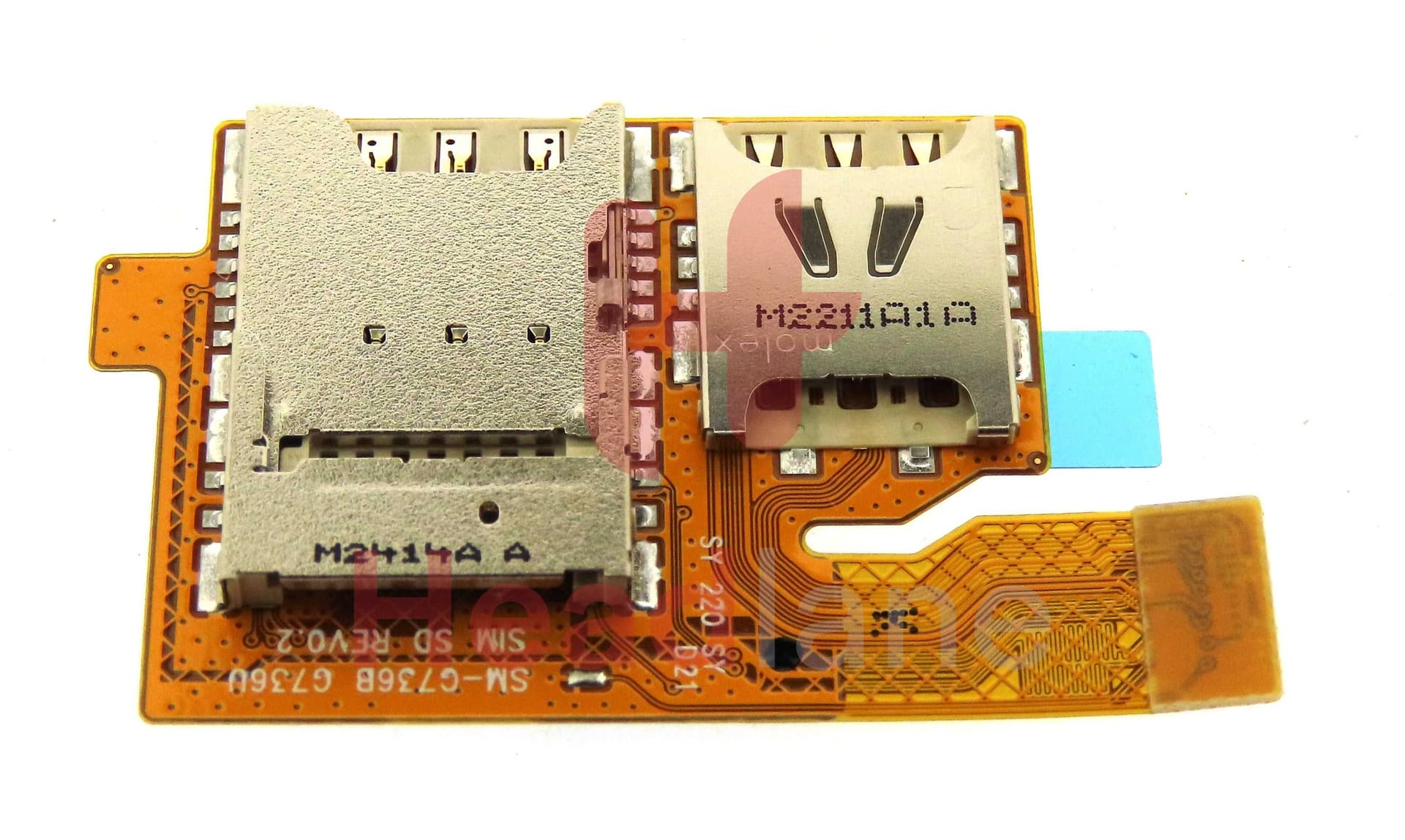 Samsung SM-G736 Galaxy Xcover6 Pro SIM Card / Memory Card Reader Flex - GH59-15572A - Samsung Replacement Part