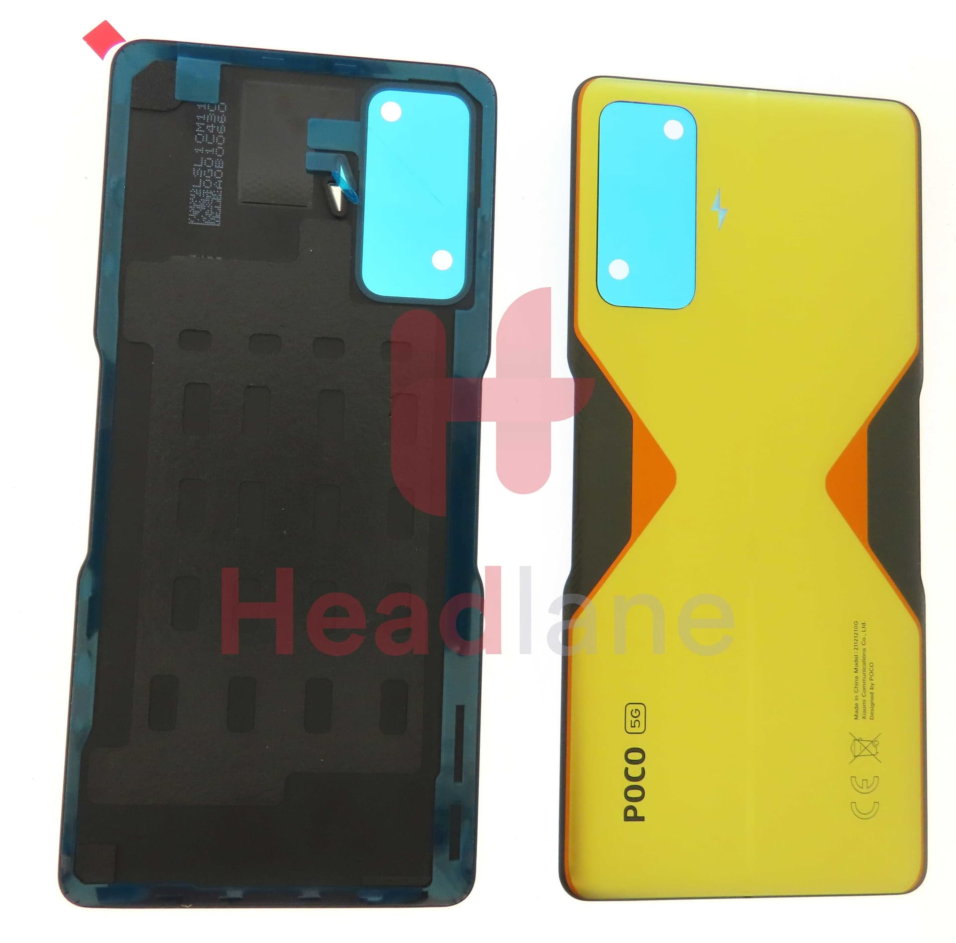 Xiaomi Poco F4 GT Back / Battery Cover - Yellow - 55050001R84J - Xiaomi Replacement Part