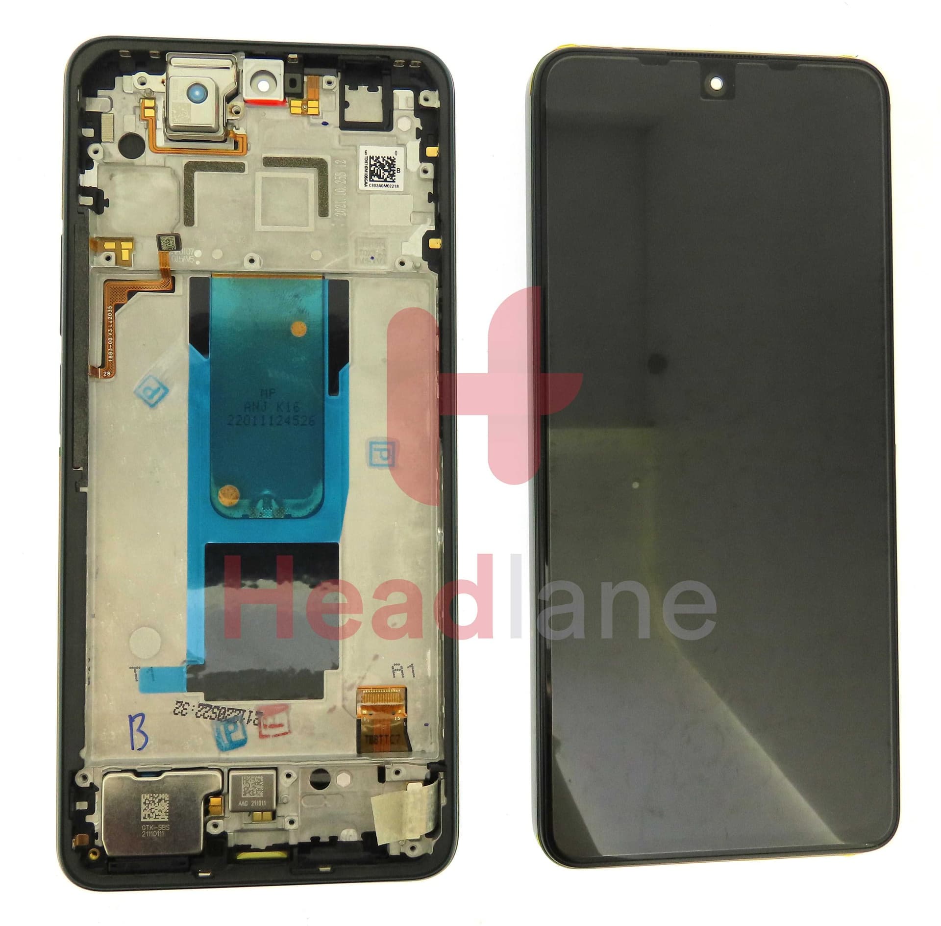 Xiaomi Redmi Note 11 Pro+ 5G LCD Display / Screen + Touch - Green - 56000BK16U00 - Xiaomi Replacement Part