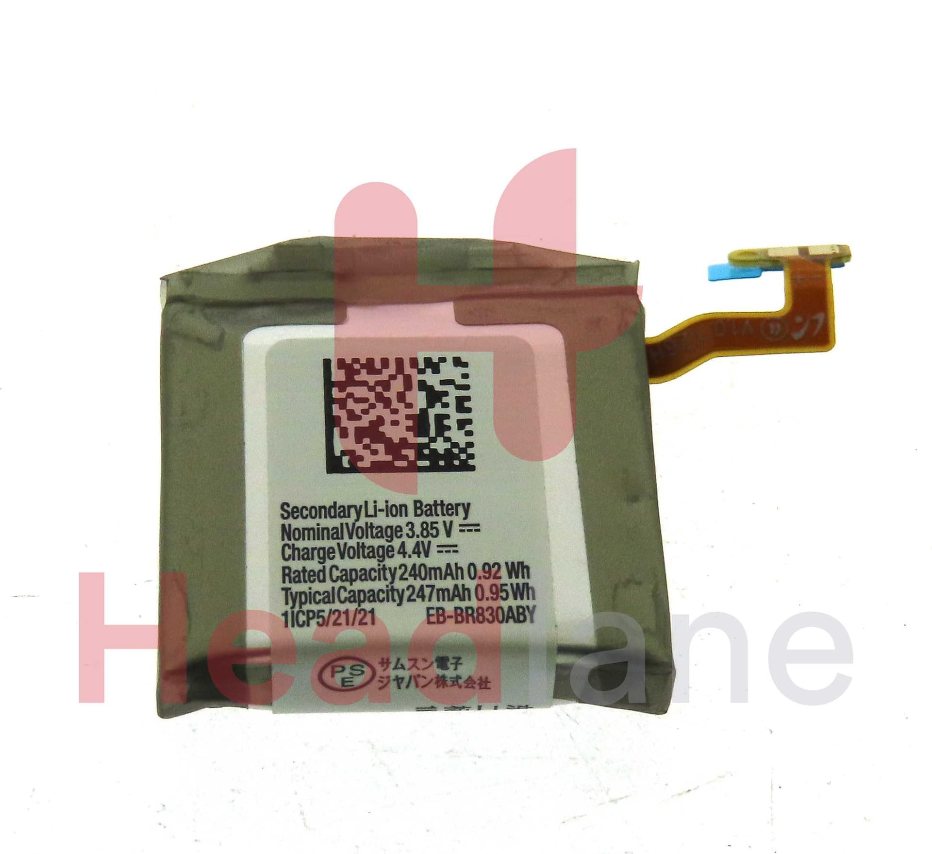 Samsung SM-R830 R850 R855 Galaxy Watch3 Watch Active2 EB-BR830ABY Battery - GH43-04968A - Samsung Replacement Part