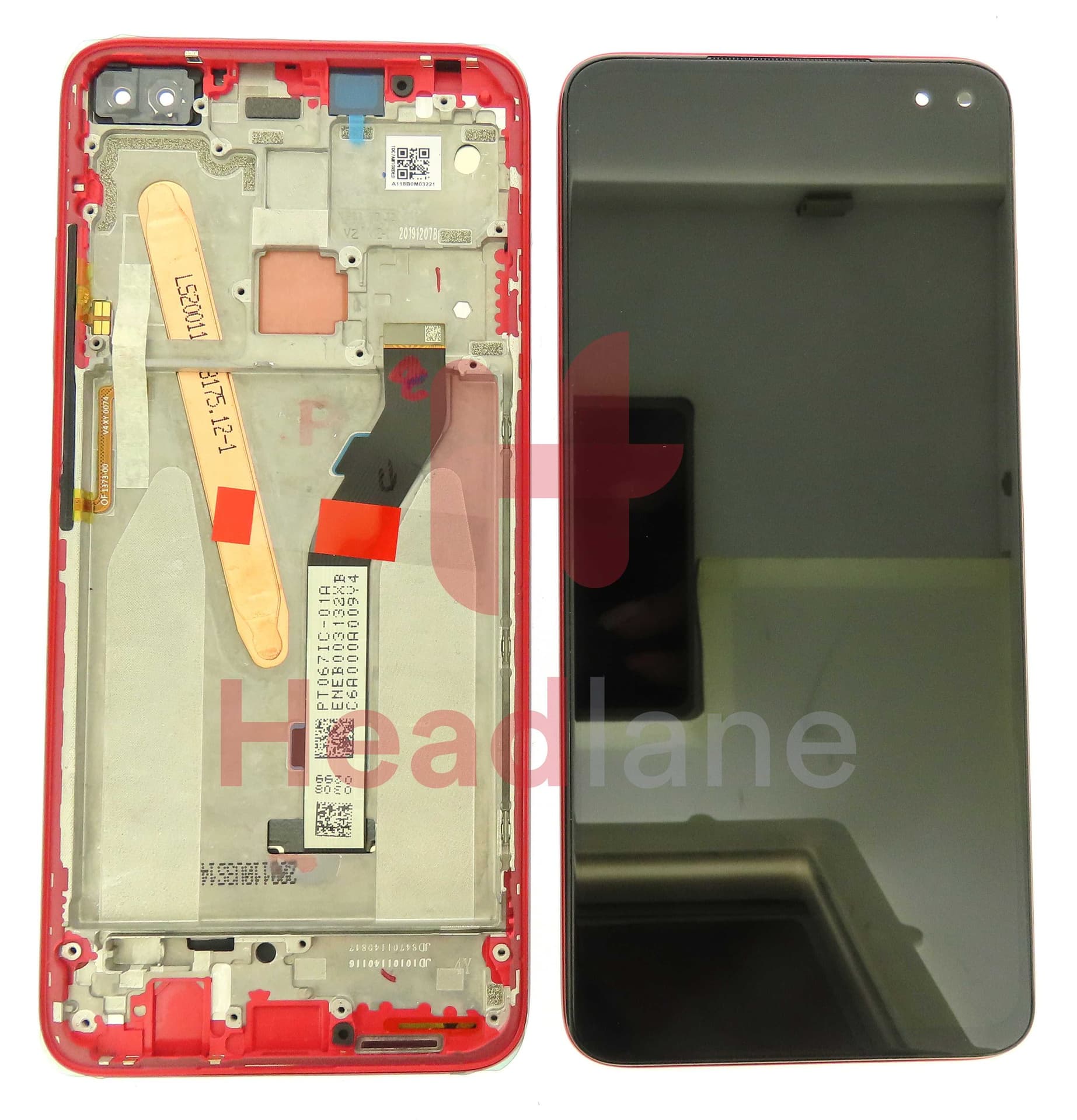 Xiaomi Redmi K30 5G LCD Display / Screen + Touch - Red - 5600040G7A00 - Xiaomi Replacement Part