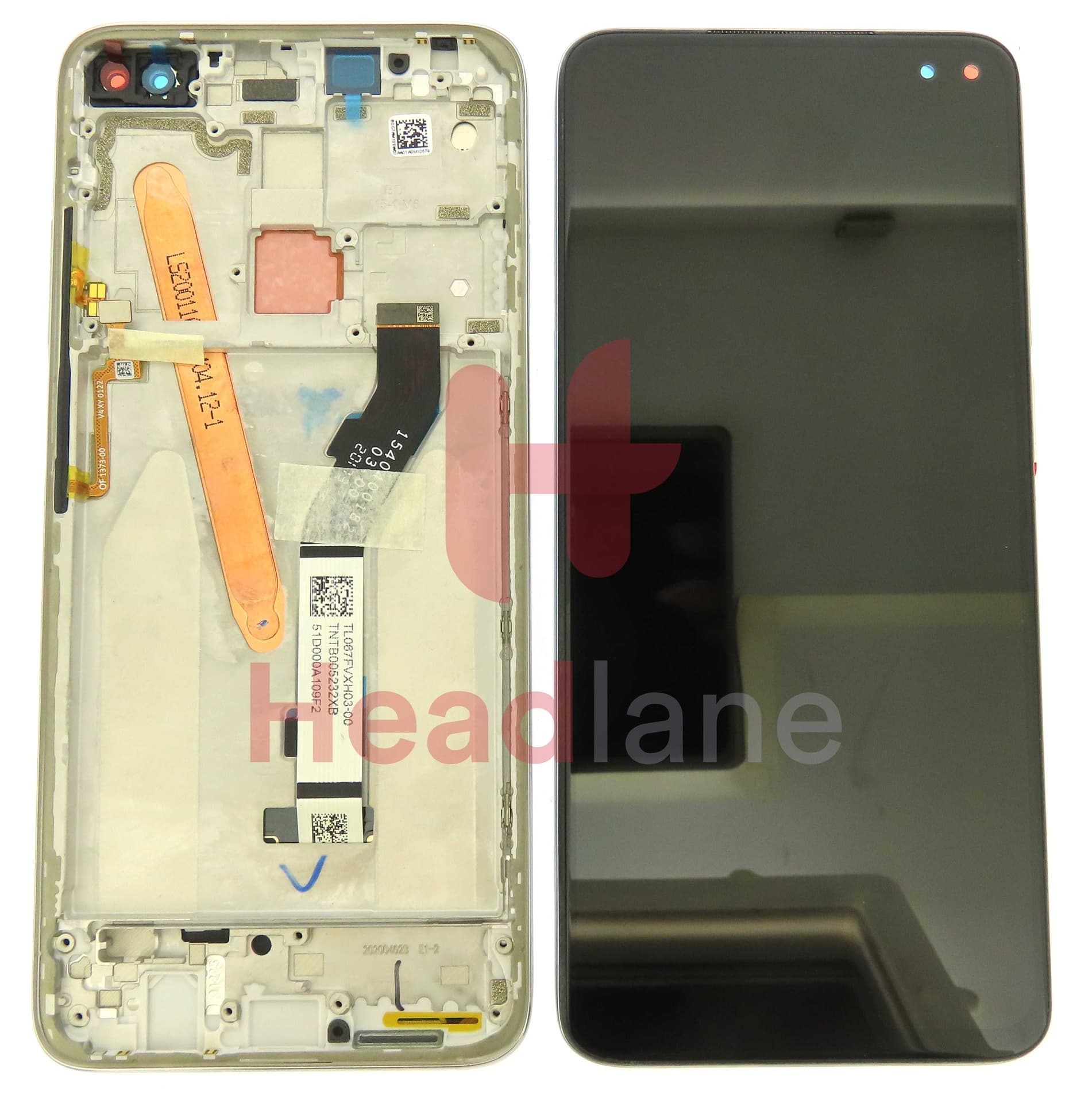 Xiaomi Redmi K30 5G LCD Display / Screen + Touch - White - 5600070G7A00 - Xiaomi Replacement Part