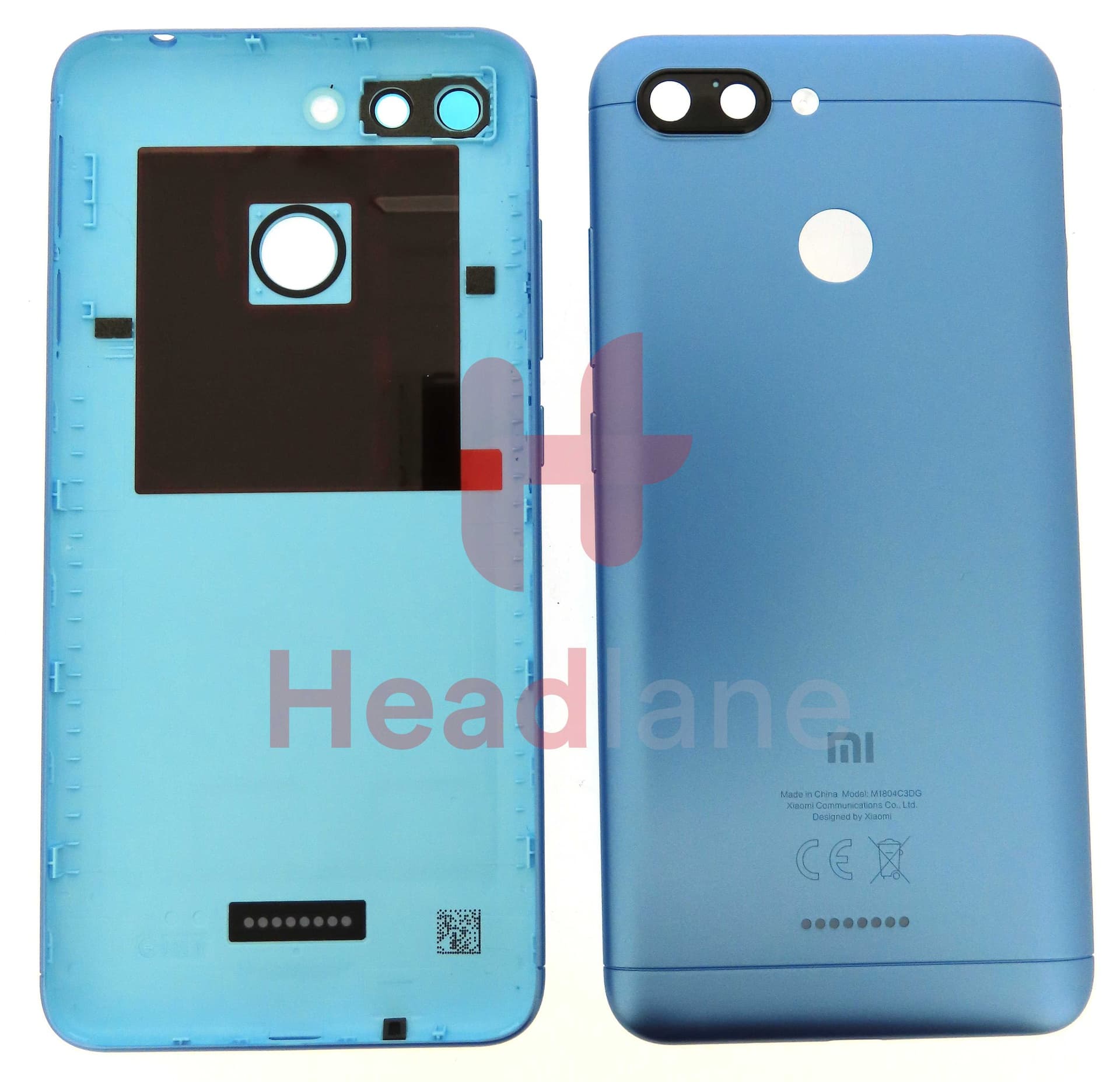 Xiaomi Redmi 6 Back / Battery Cover - Blue - 552226530021 - Xiaomi Replacement Part