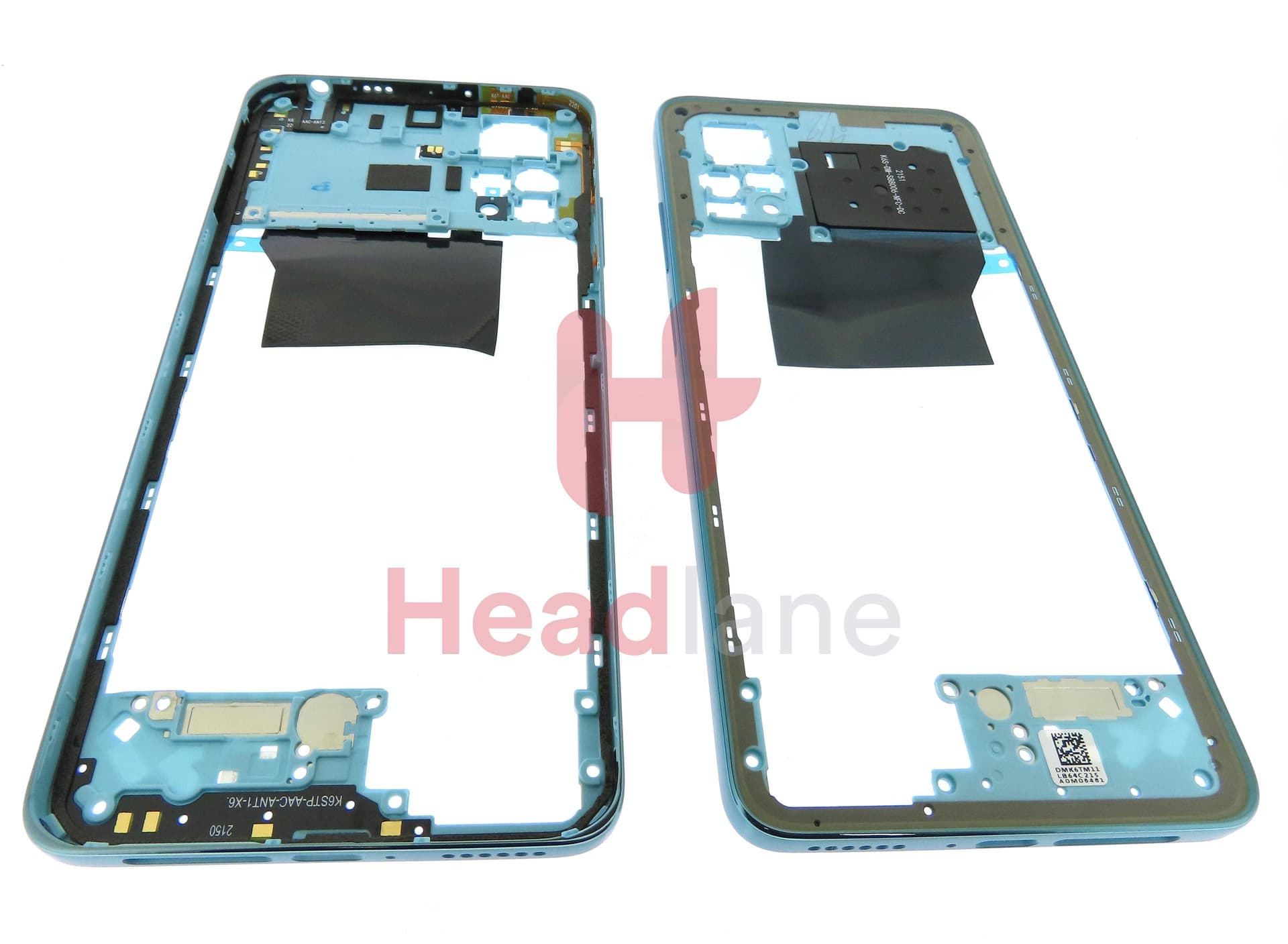 Xiaomi Redmi Note 11 Pro Middle Cover / Chassis - Blue - 55020000NU7D - Xiaomi Replacement Part