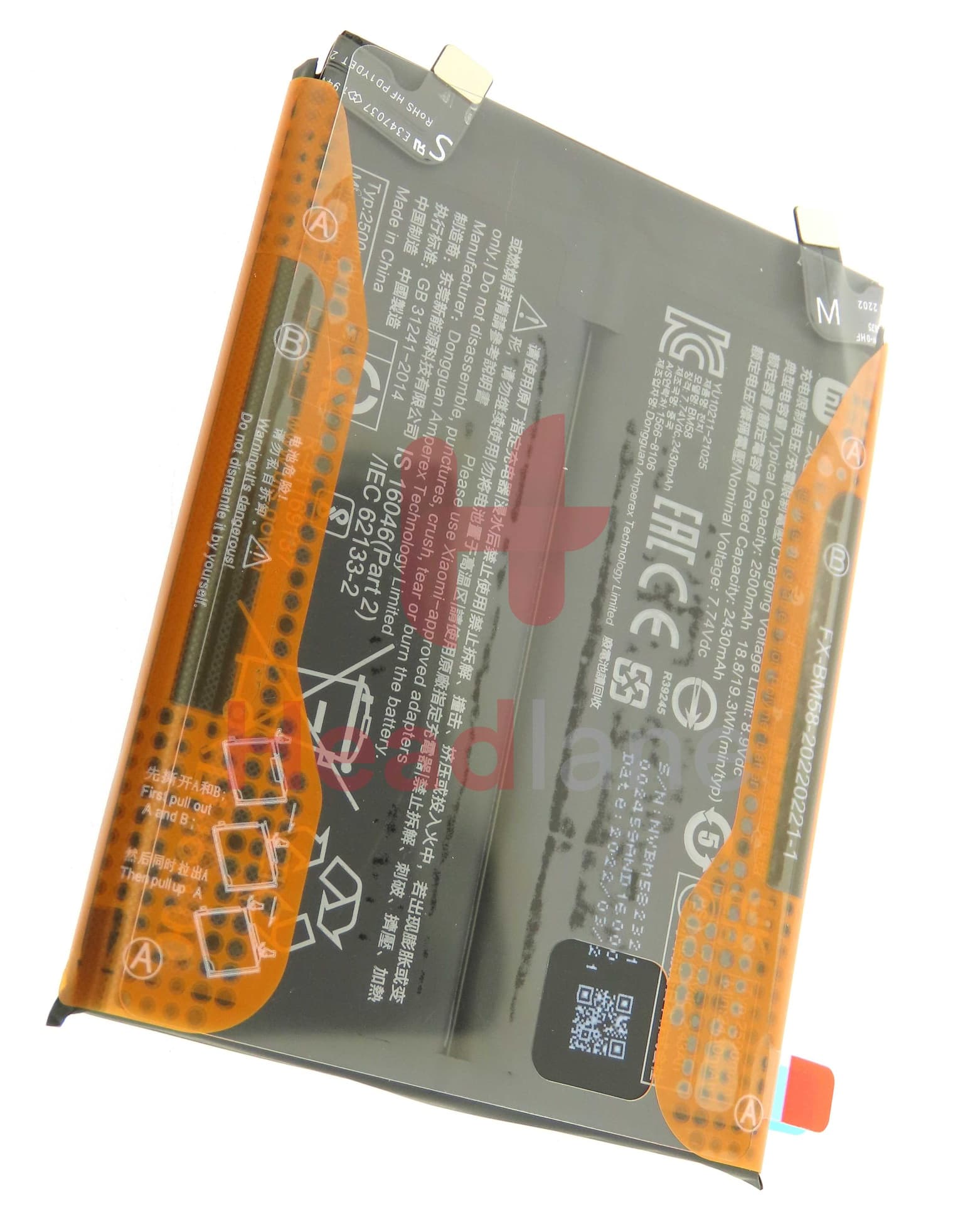 Xiaomi 11T Pro BM58 2500mAh Internal Battery - 460200008M1G - Xiaomi Replacement Part