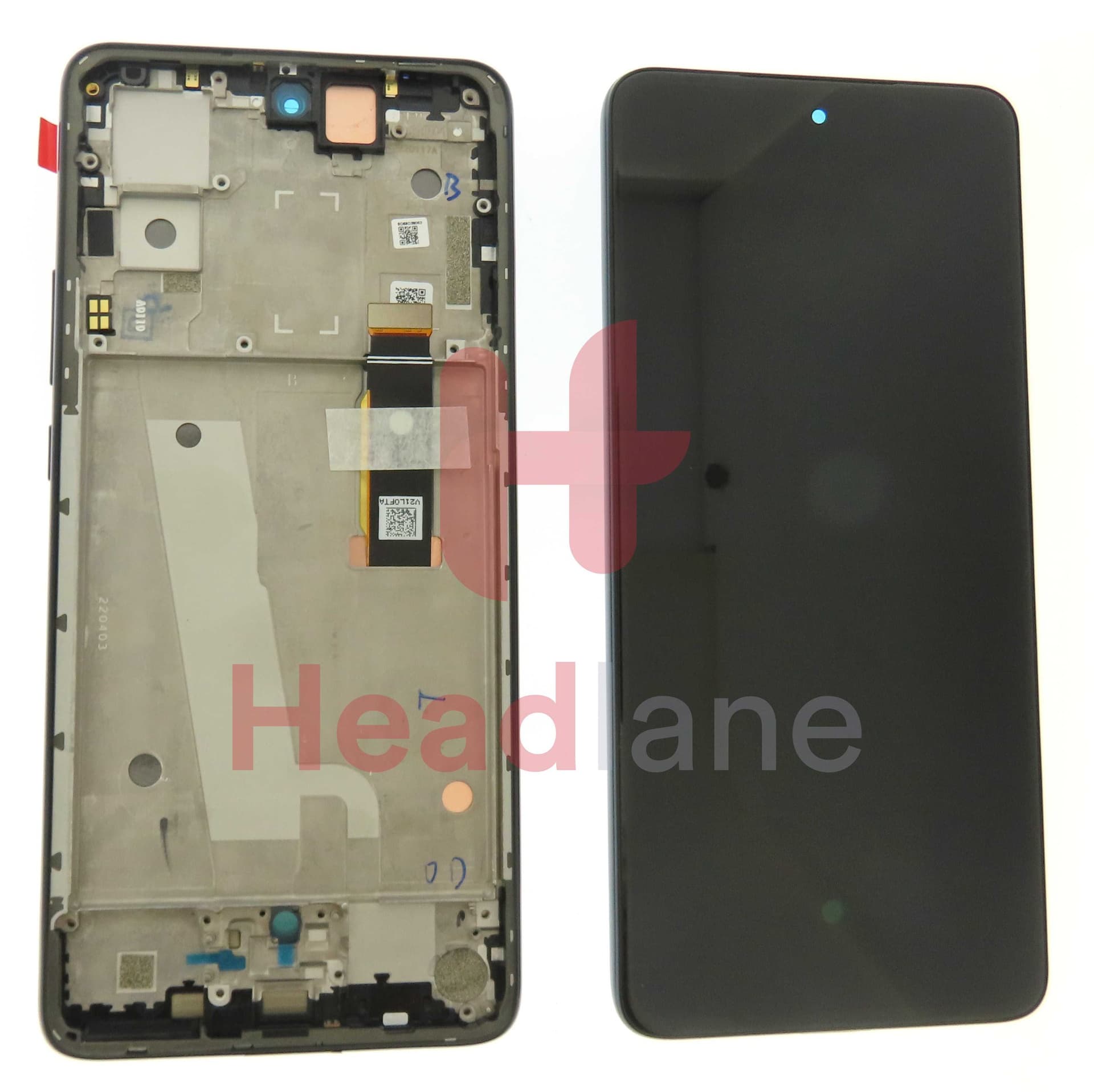 Motorola XT2203 Edge 30 LCD Display / Screen + Touch - Black - 5D68C20584 - Lenovo / Motorola Replacement Part