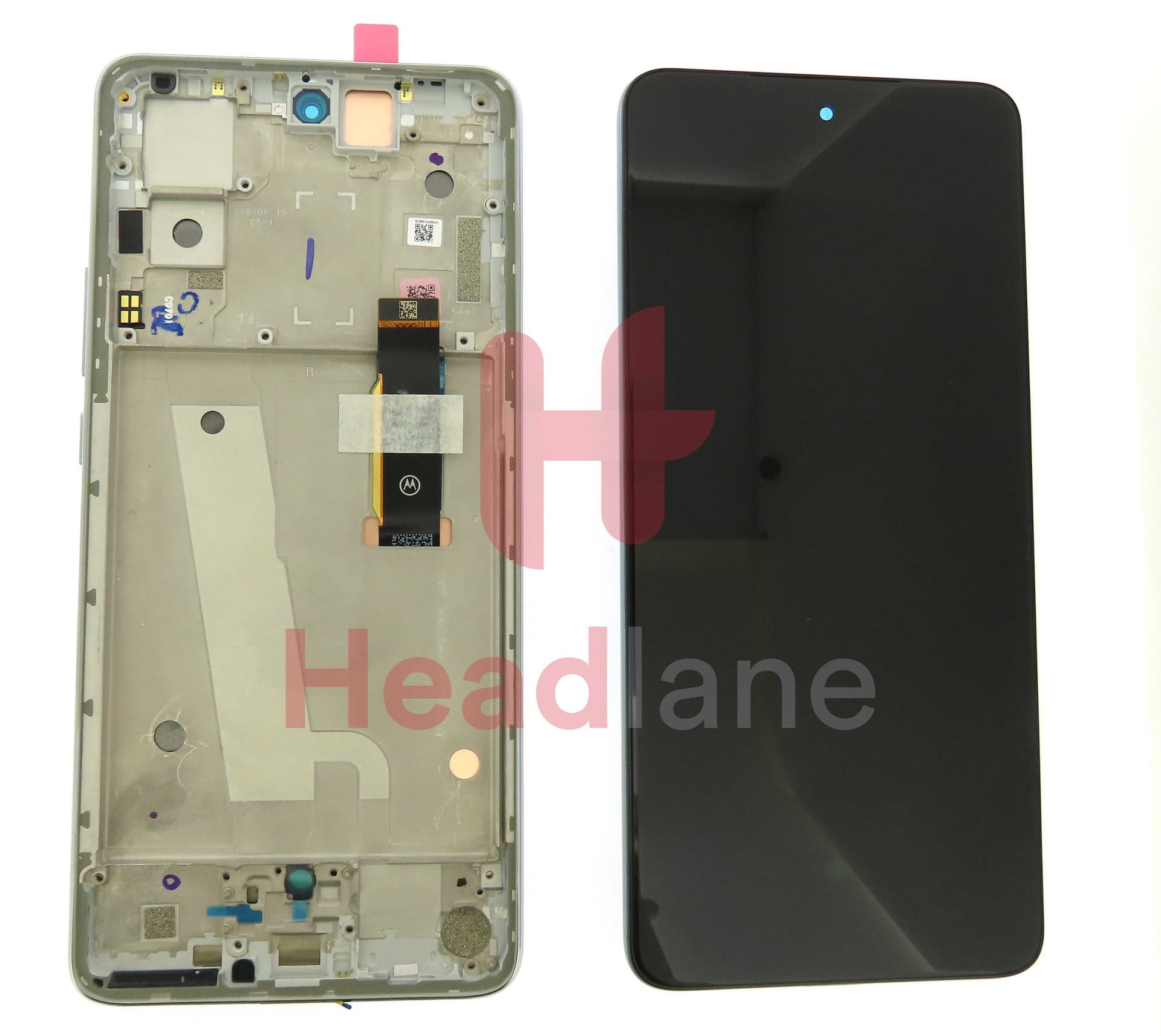 Motorola XT2203 Edge 30 LCD Display / Screen + Touch - Silver - 5D68C20586 - Lenovo / Motorola Replacement Part
