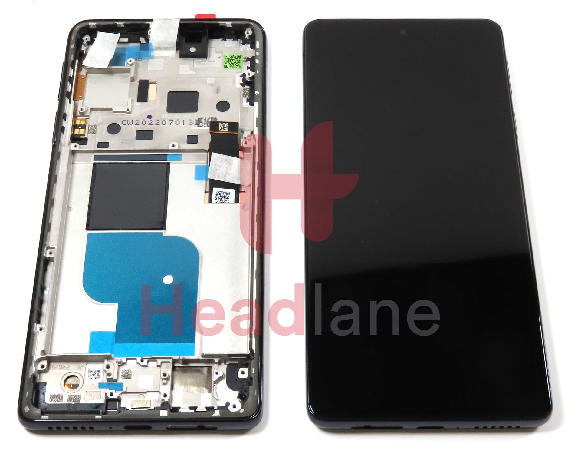 Motorola XT2201 Edge 30 Pro LCD Display / Screen + Touch - Black - 5D68C20263 - Lenovo / Motorola Replacement Part