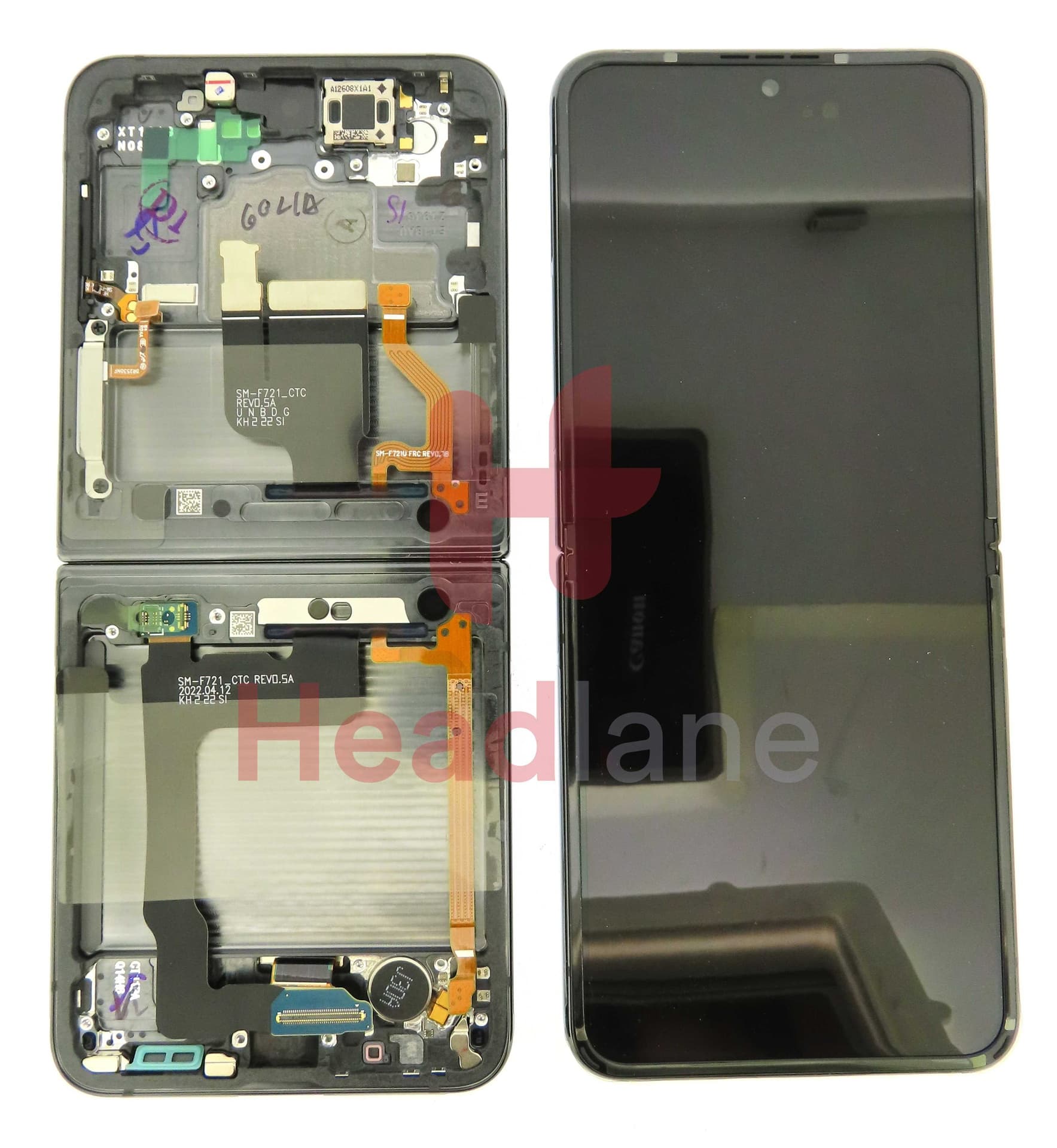 Samsung SM-F721 Galaxy Z Flip4 5G LCD Display / Screen + Touch - Graphite - GH82-29440A